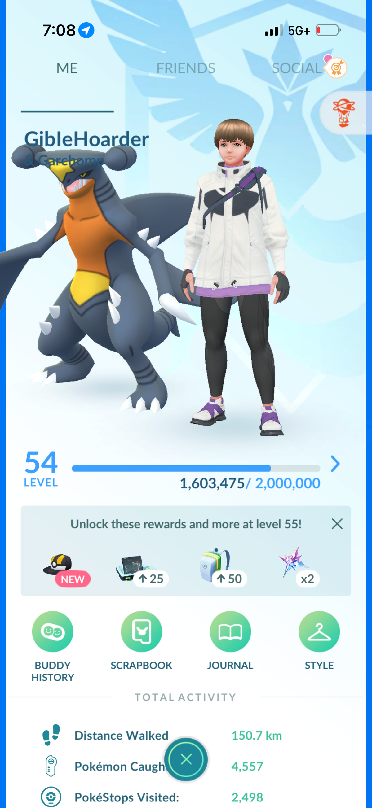 GibleHoarder account 102 Shiny/Legendary & 850k Stardust)