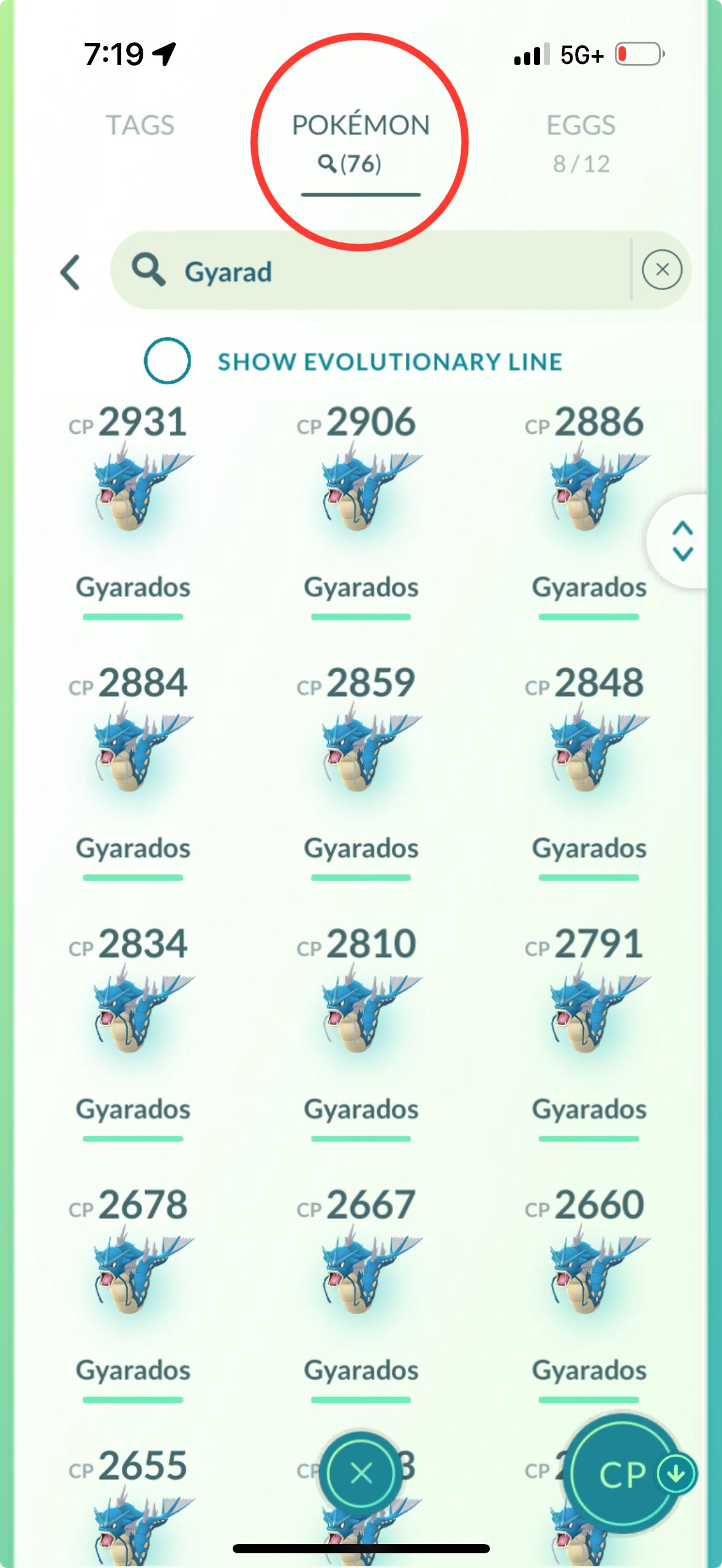 iMewtwoV40 account (51 shiny/legendary)