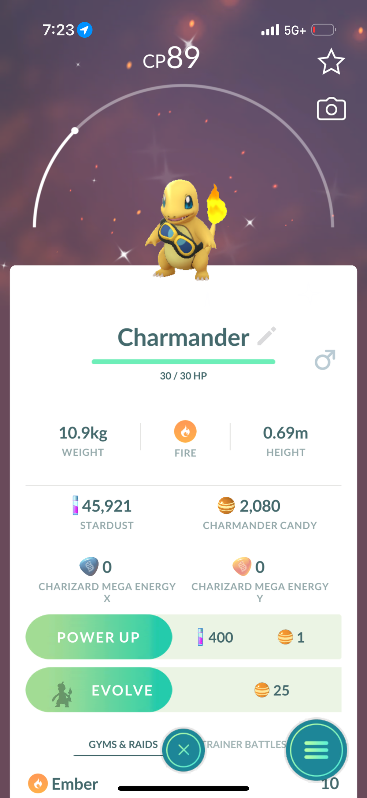 Shiny Charmander Goggles account or registered trade