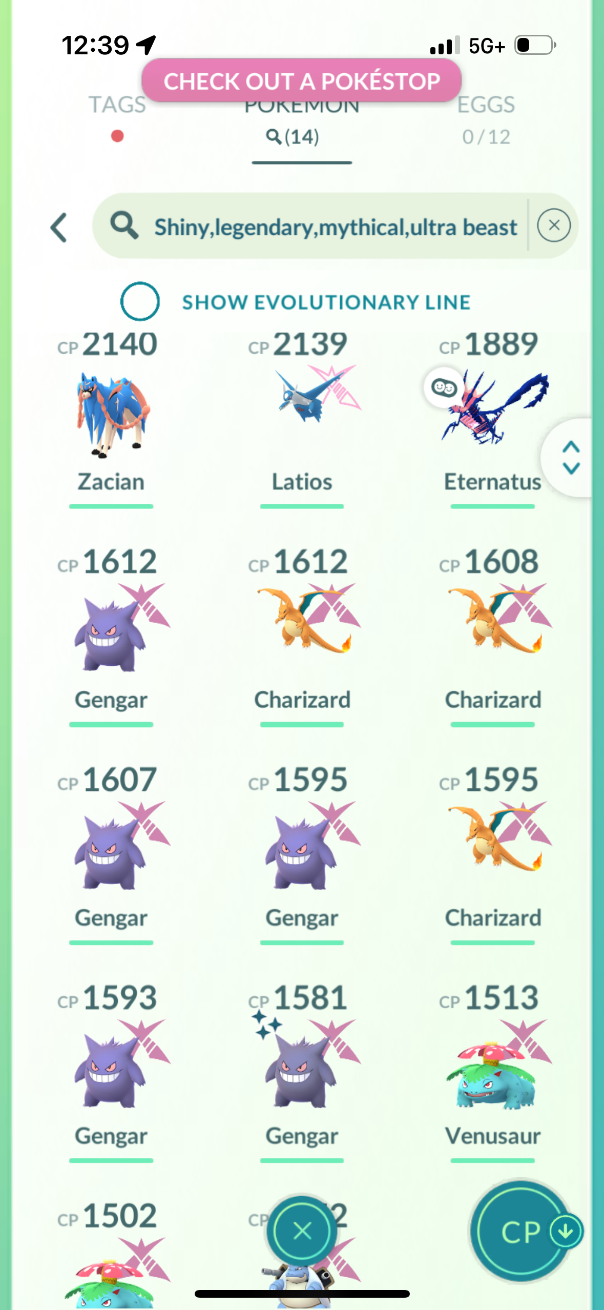 SkeletalDragon account (14 Gigantamax/Legendary/shiny)