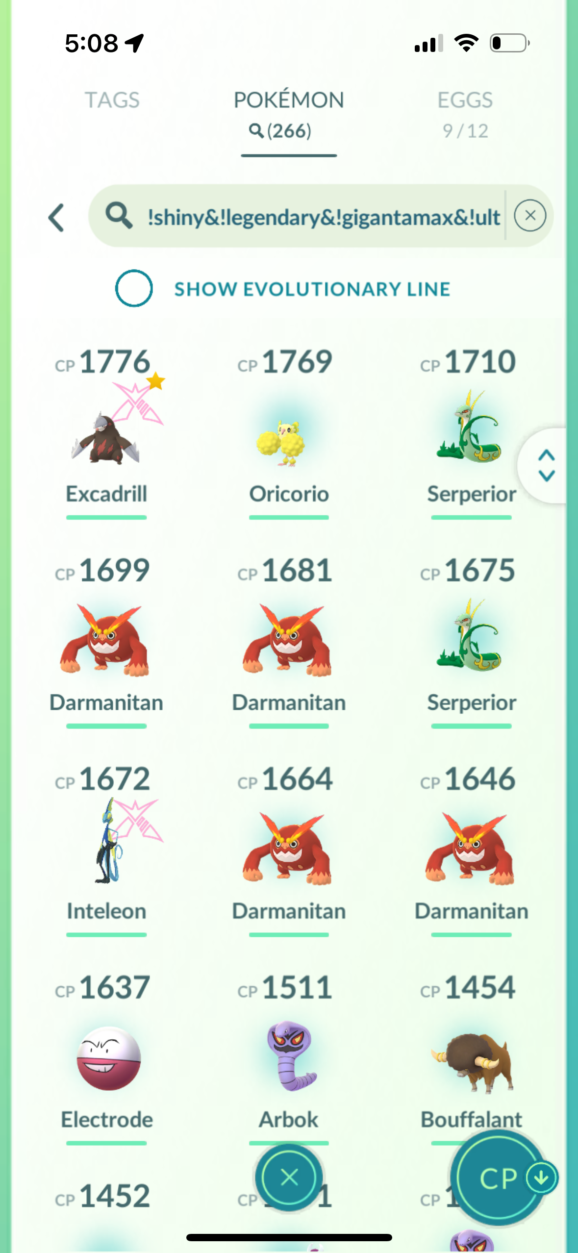 GulfOfAmerica account (16 shiny/legendary/gigantamax)