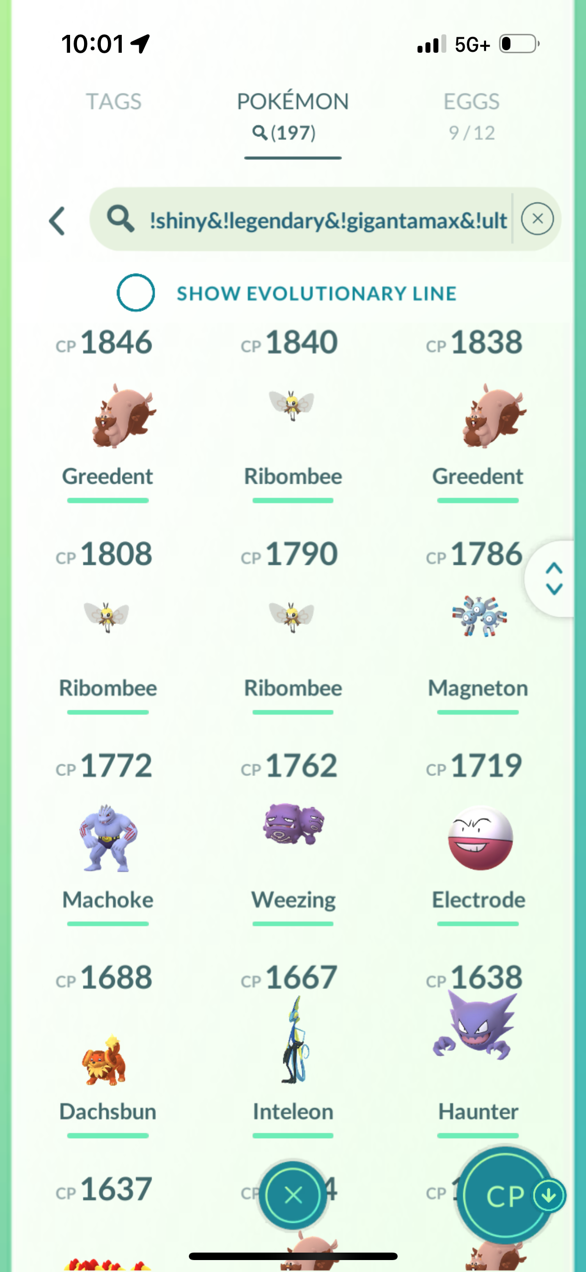 RelicanthGTP account (66 shiny/legendary)