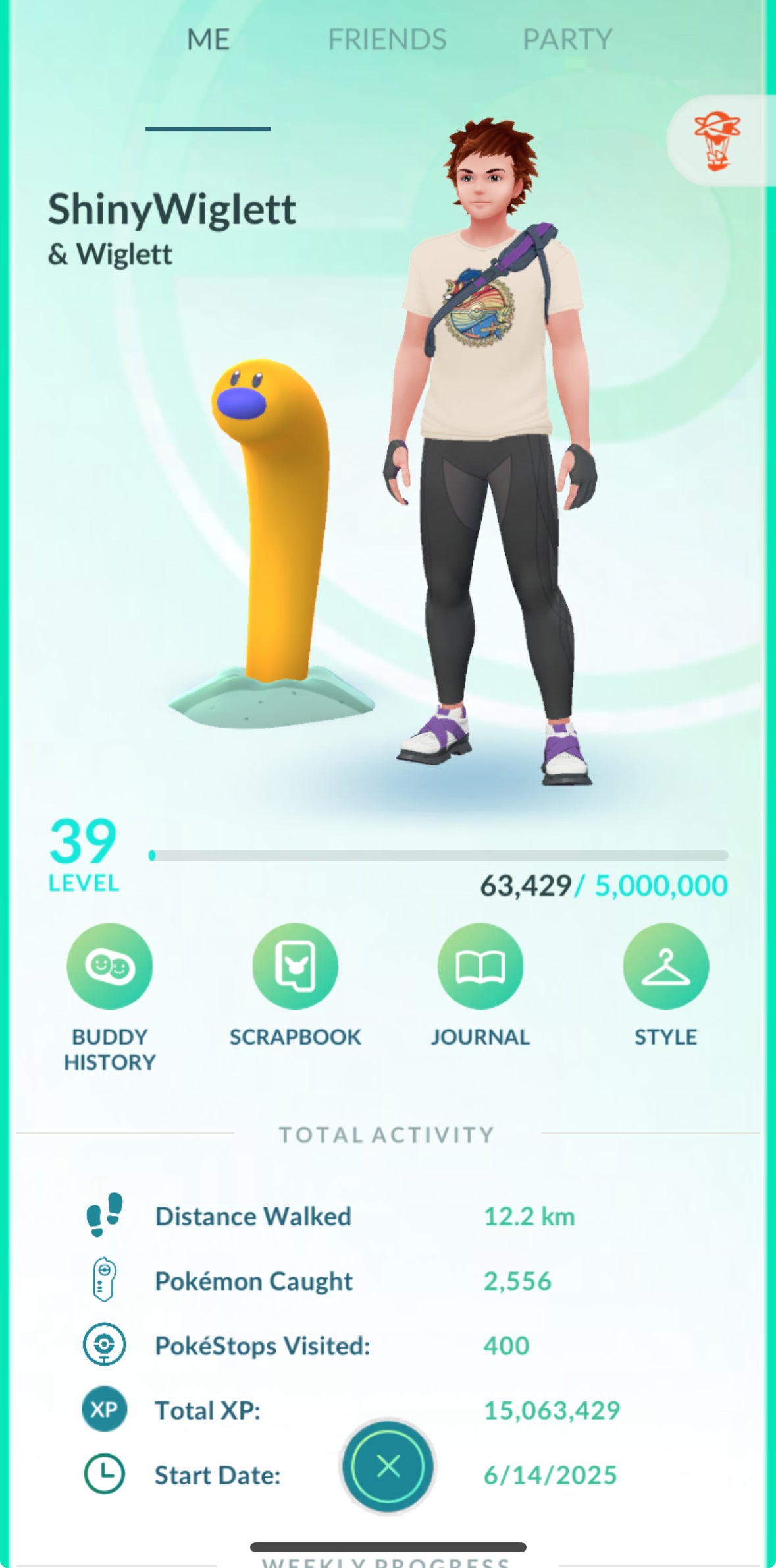 ShinyWiglett account