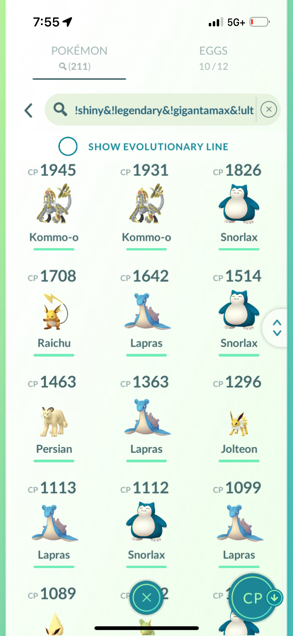 GarythePlugGTP1 account (69 Shiny/Legendary)