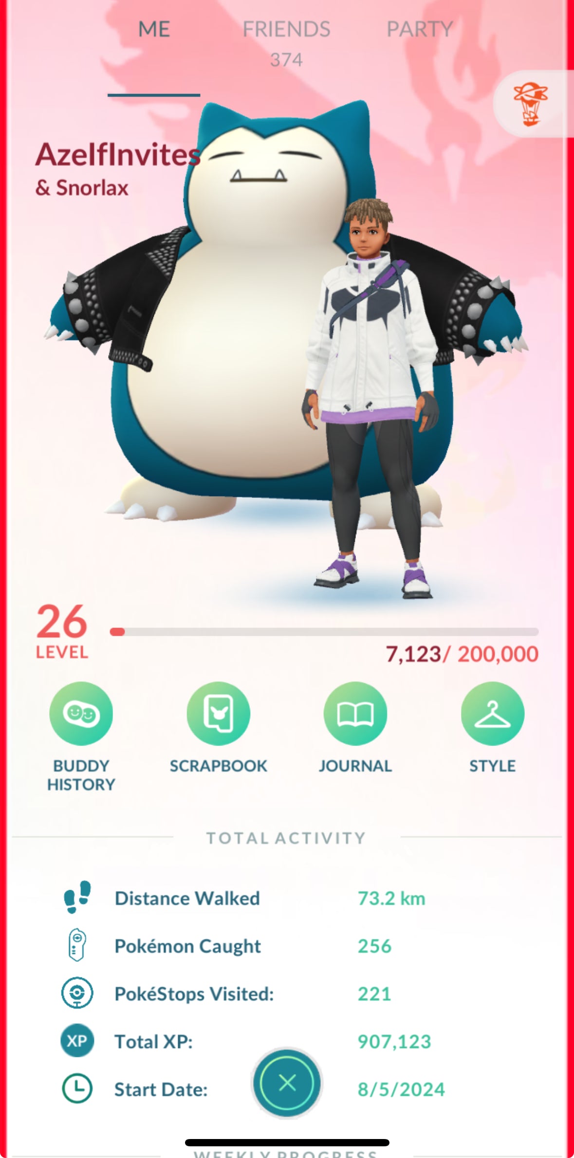 AzelfInvites account