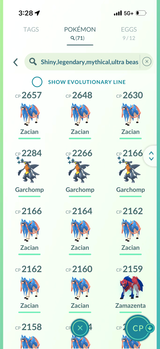 CrownedBy415 account (71 Shiny/Legendary 1.9m Stardust)