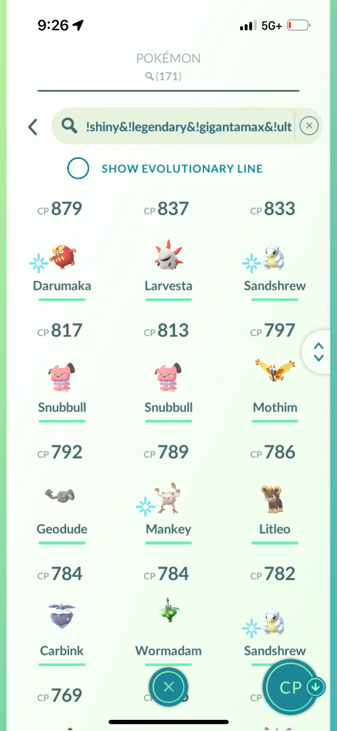 1Mastery account (7 shiny)