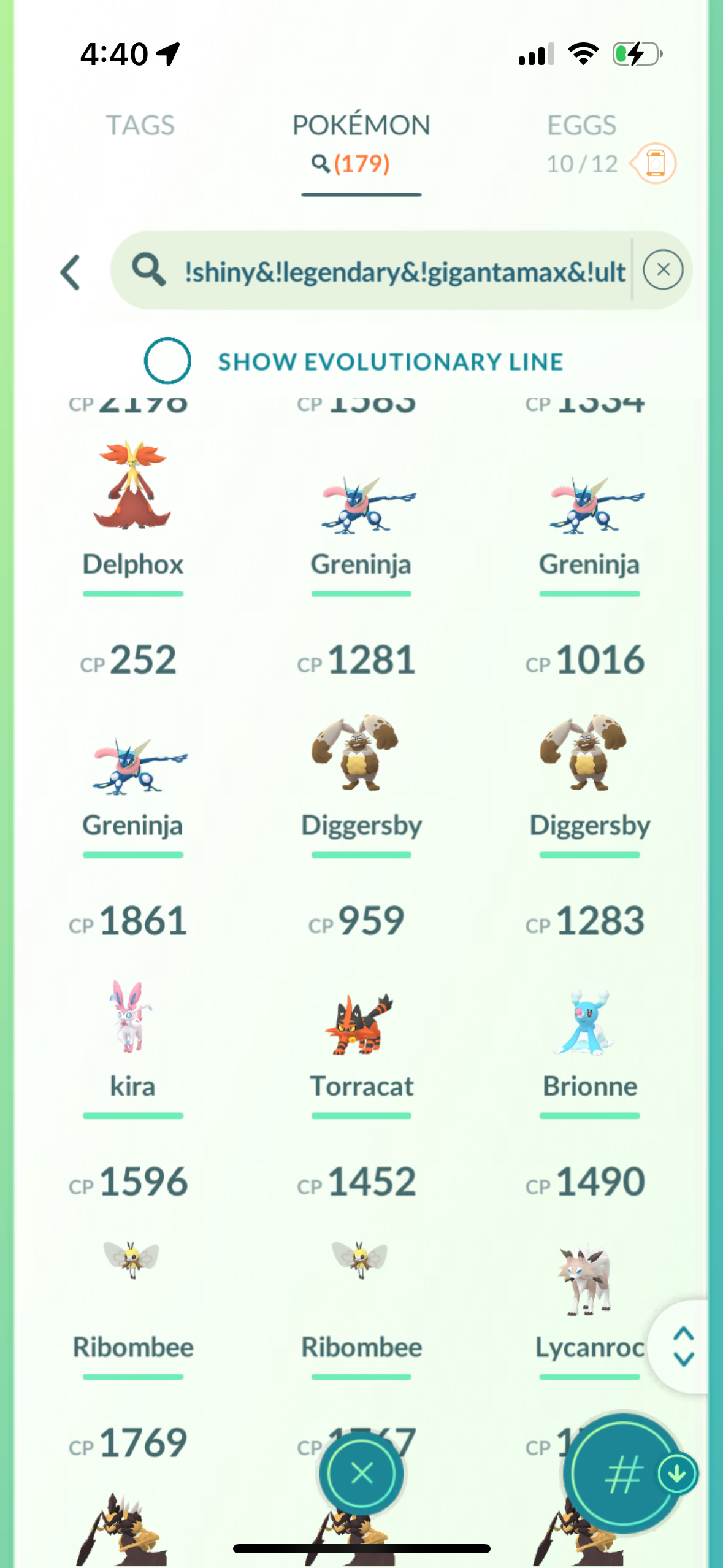 CelebratingGTP account (121 shiny/legendary)