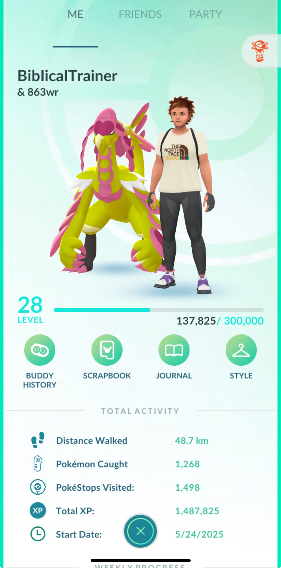 BiblicalTrainer account (36 shiny)