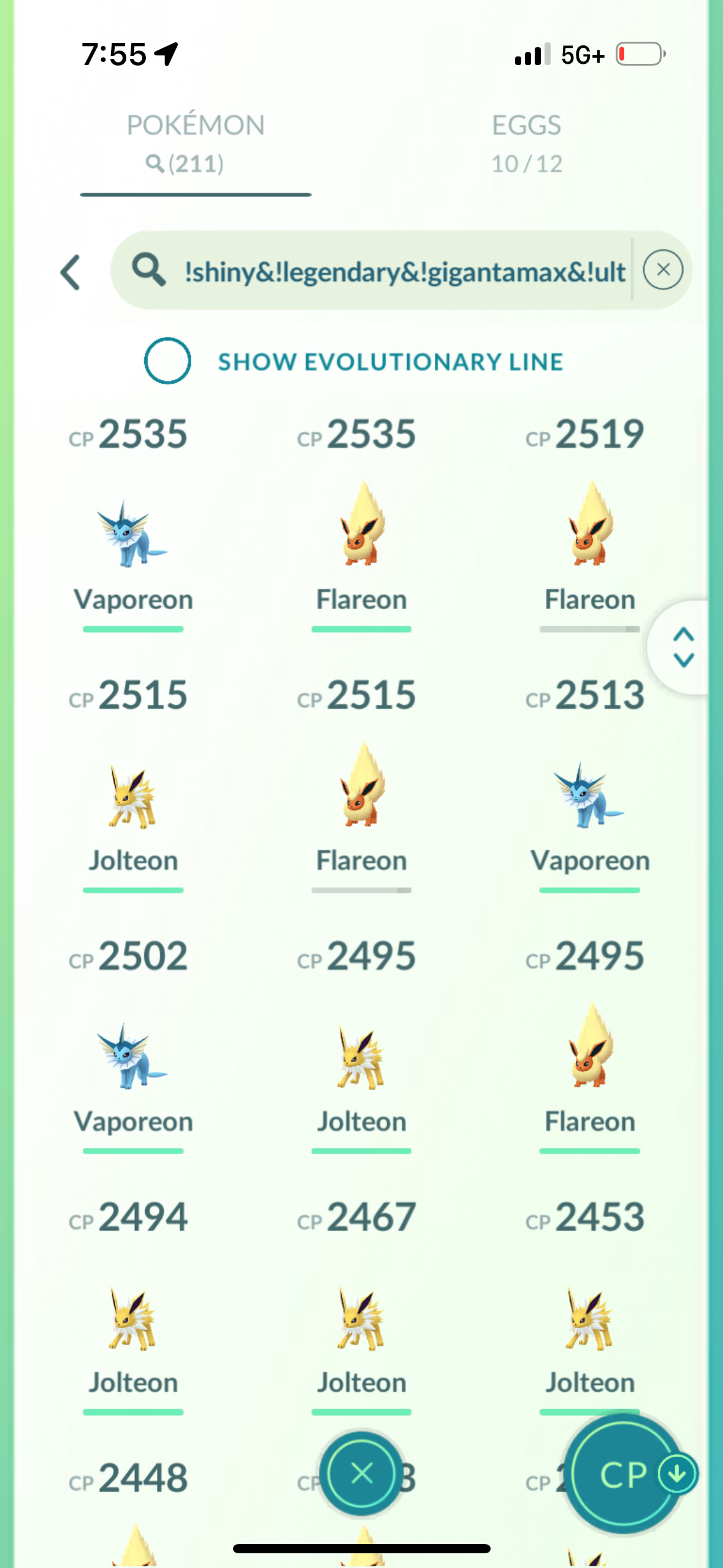 GarythePlugGTP1 account (69 Shiny/Legendary)