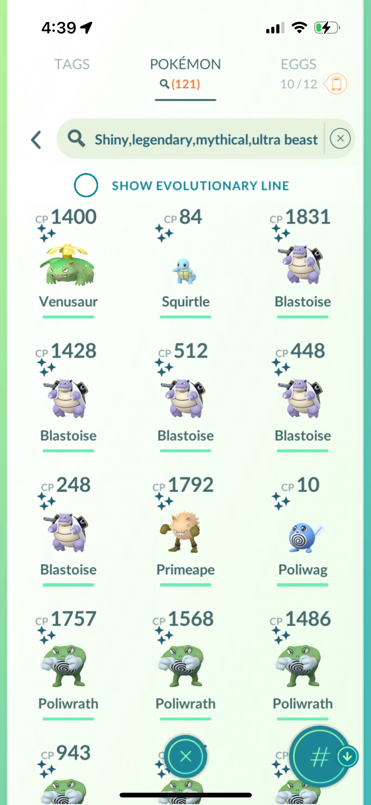 CelebratingGTP account (121 shiny/legendary)
