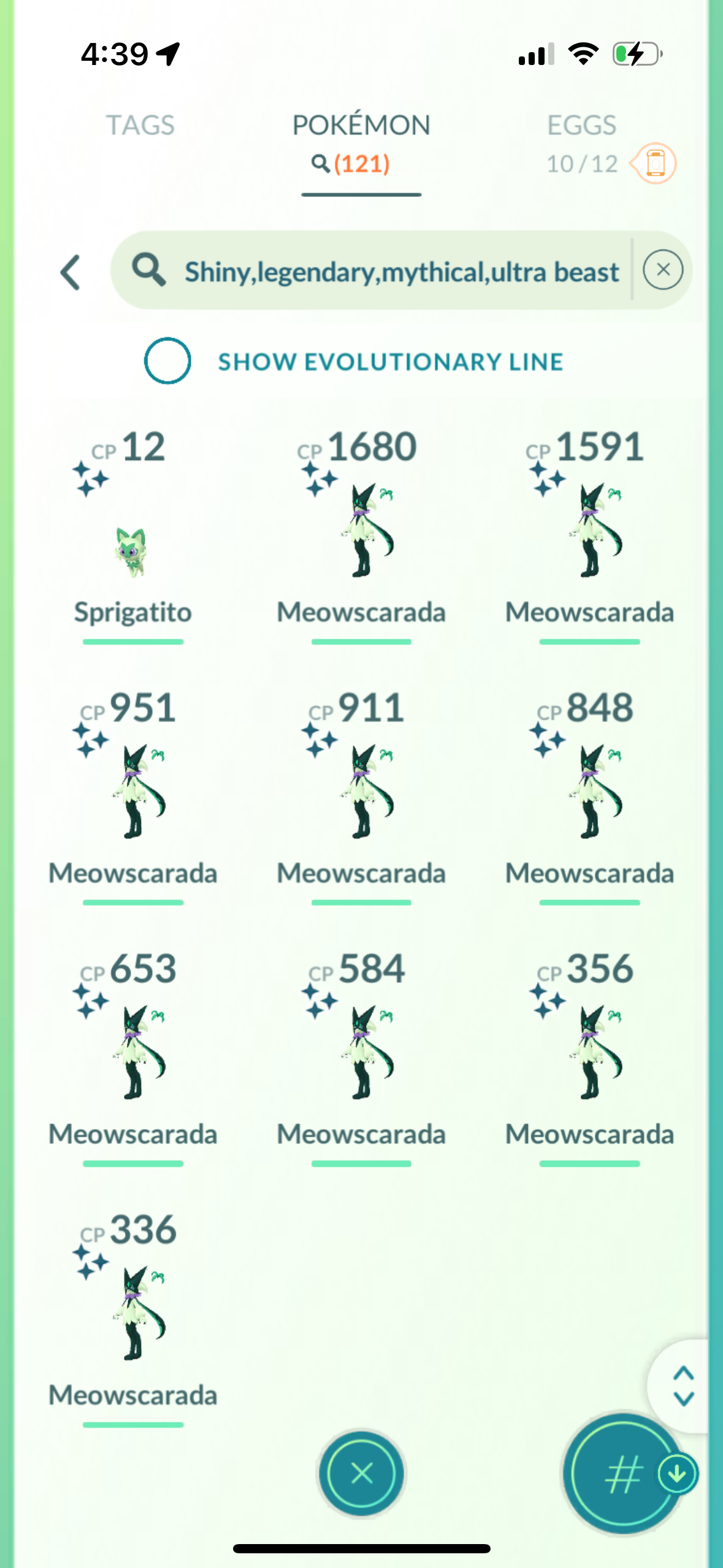 CelebratingGTP account (121 shiny/legendary)
