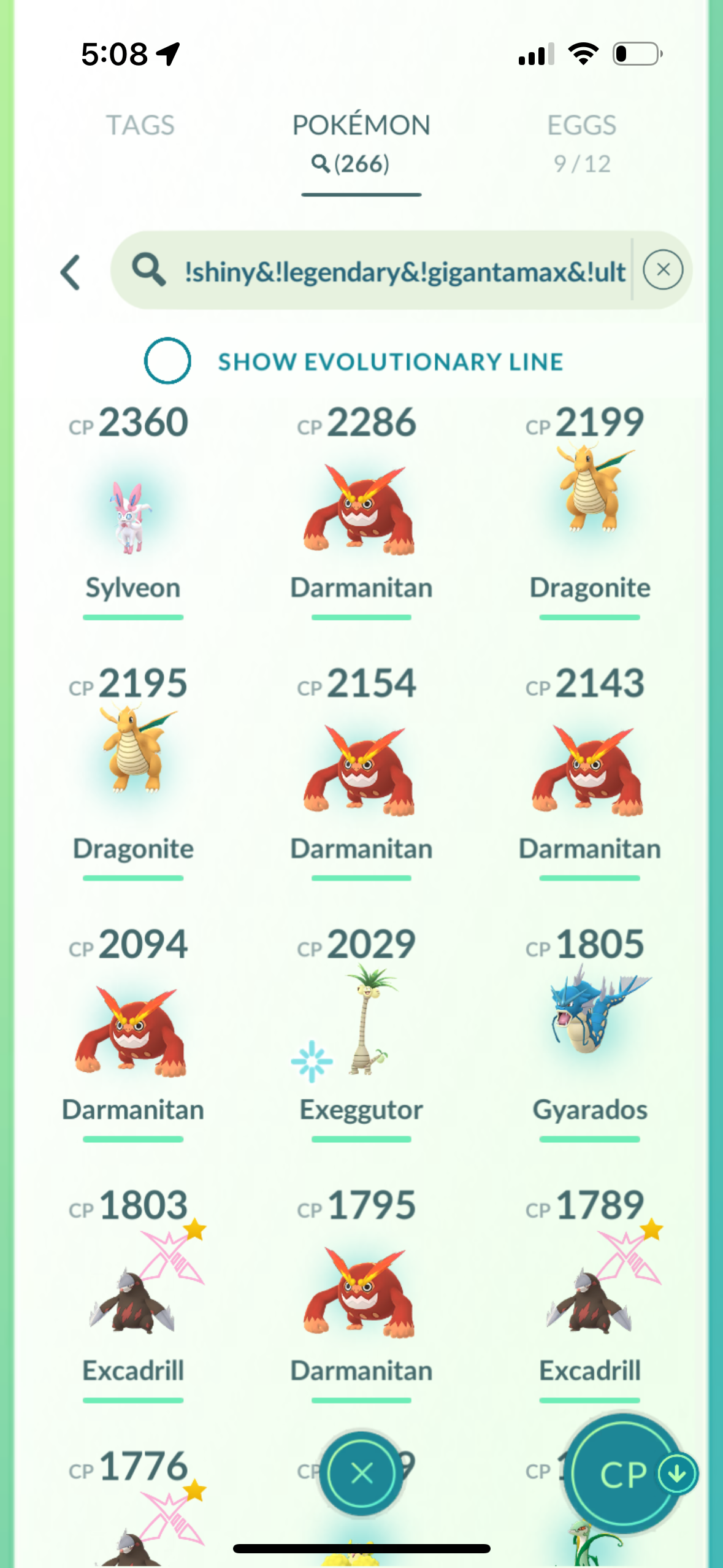 GulfOfAmerica account (16 shiny/legendary/gigantamax)
