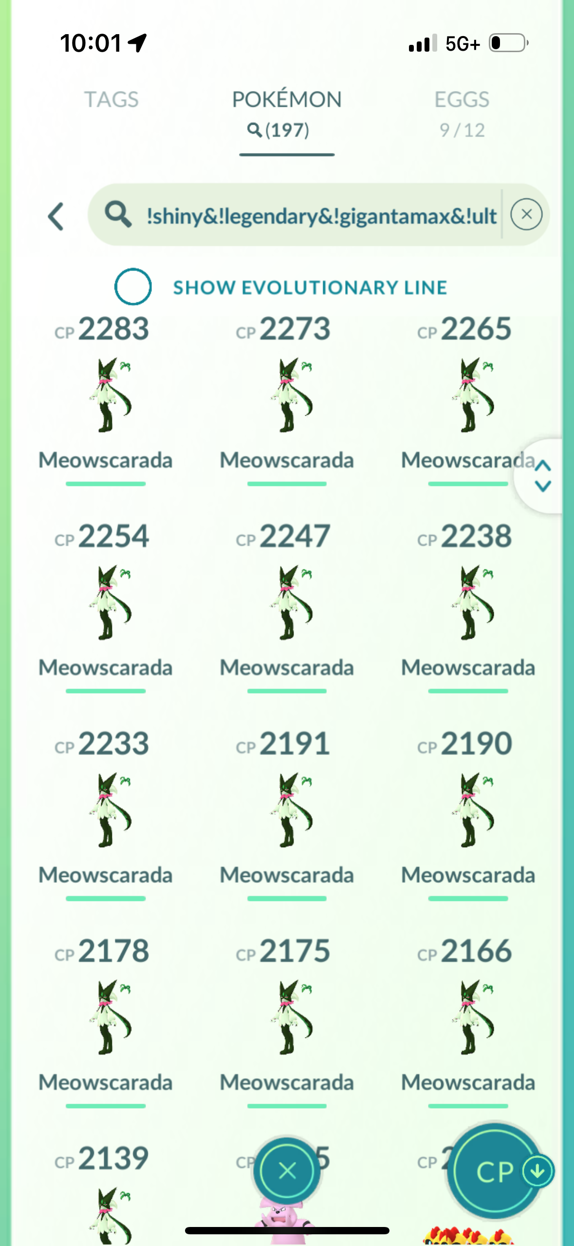 RelicanthGTP account (66 shiny/legendary)