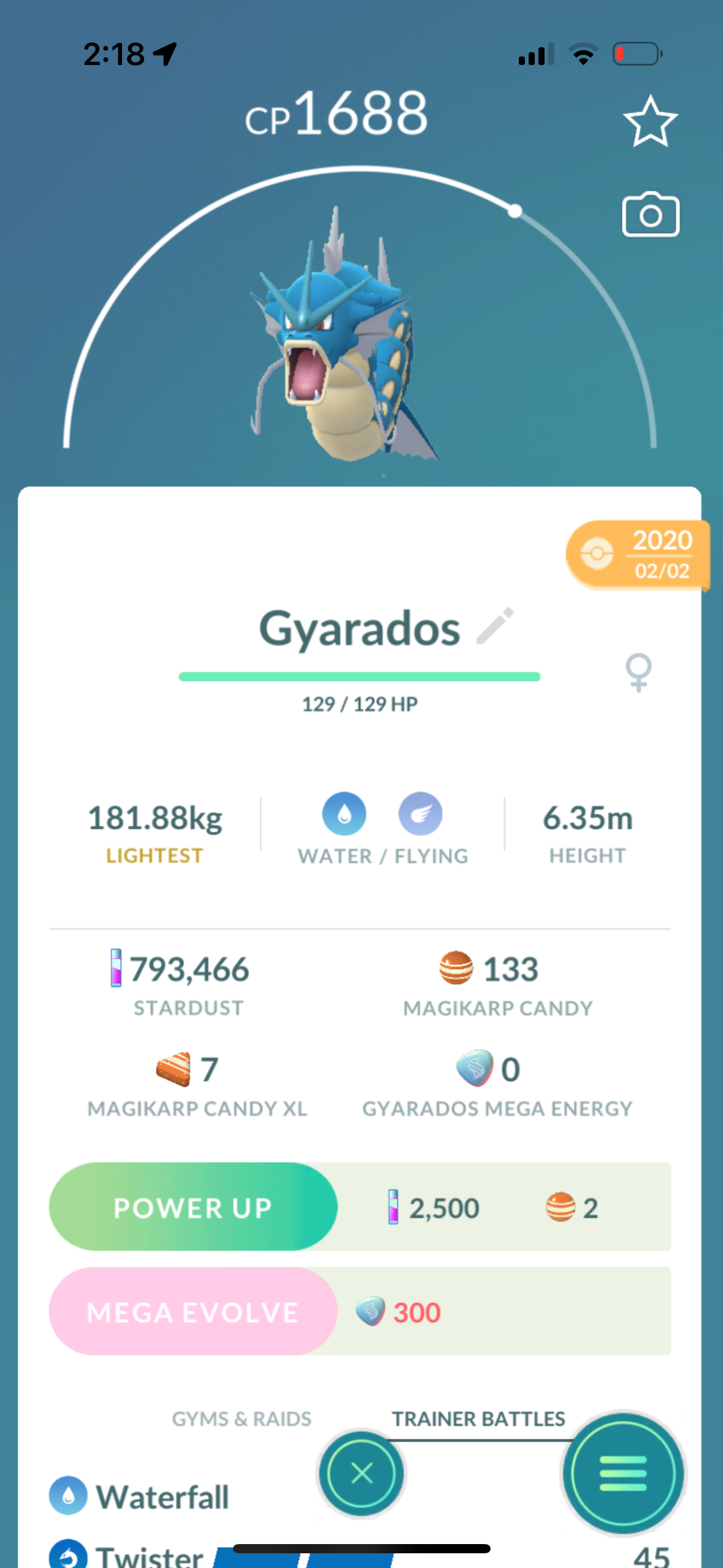 5 Gyarados trades (caught in 2020)