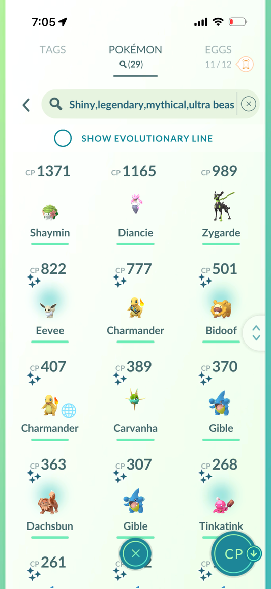 Milotic54 Level 47 account 29 Shiny/Legendary and 816k Stardust