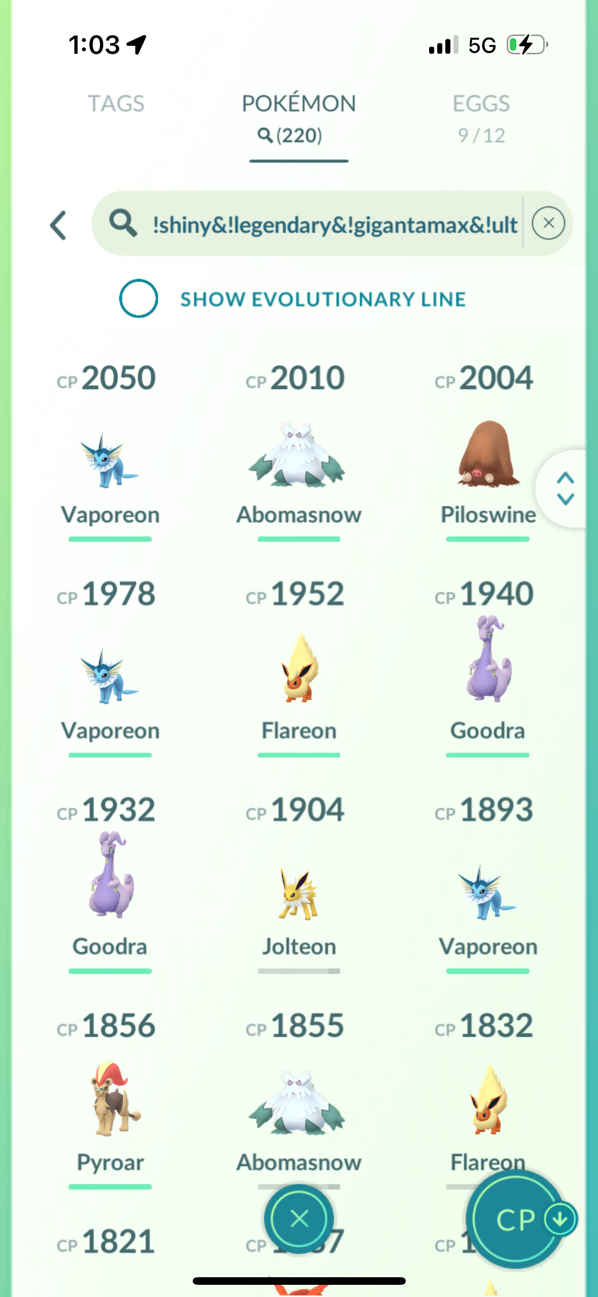 HolidaySpecial account (58 Shiny/Legendary)