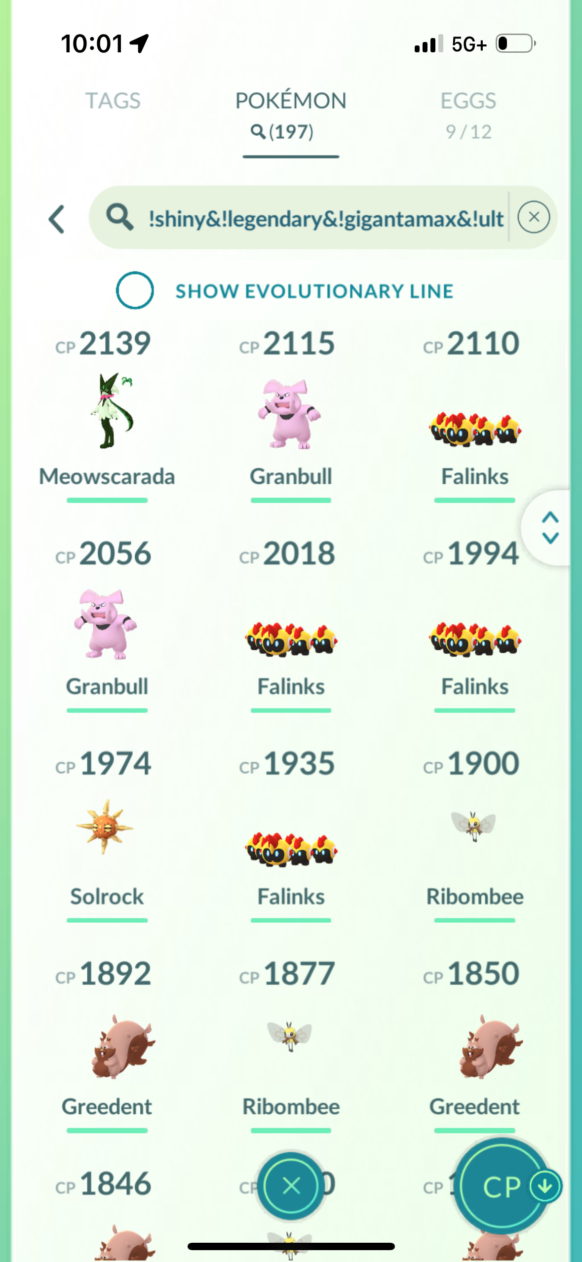 RelicanthGTP account (66 shiny/legendary)