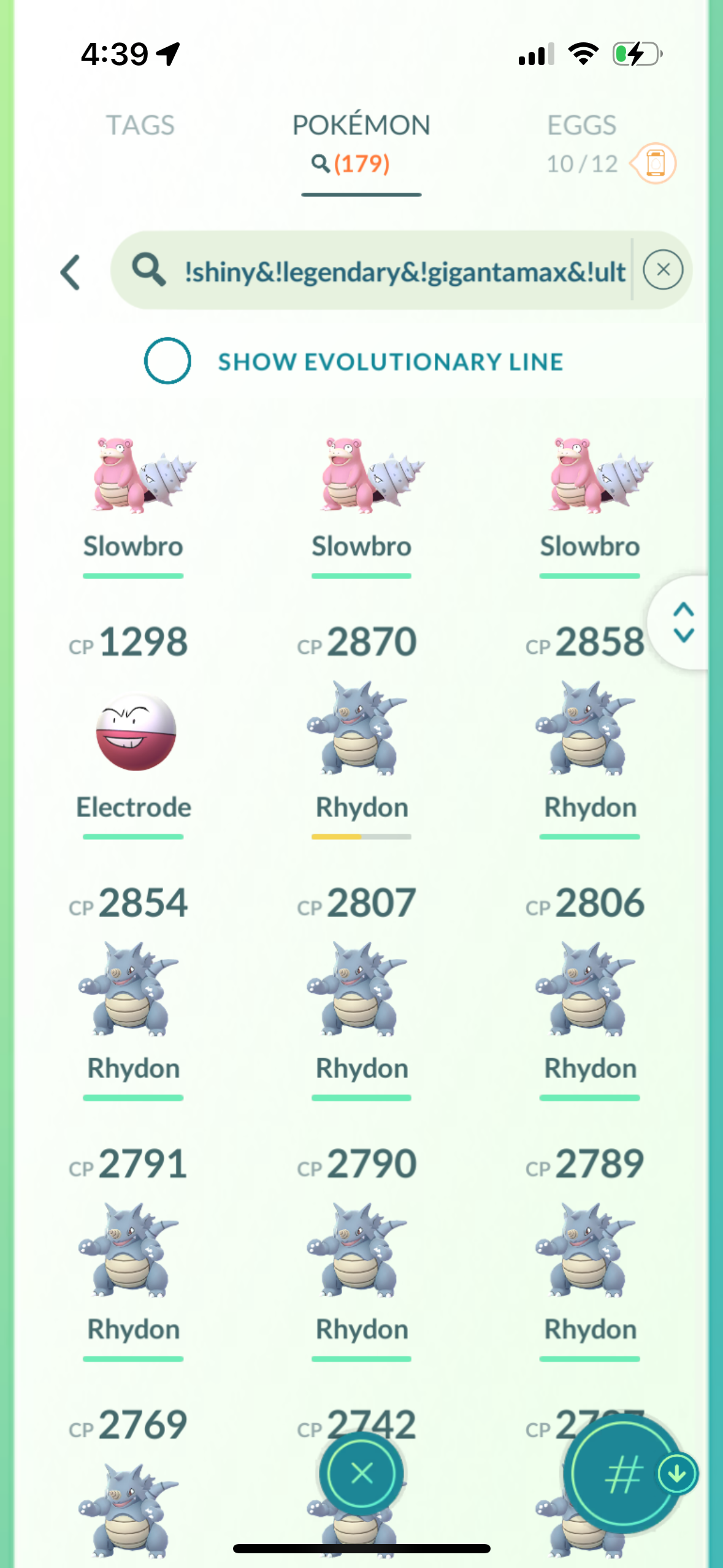 CelebratingGTP account (121 shiny/legendary)