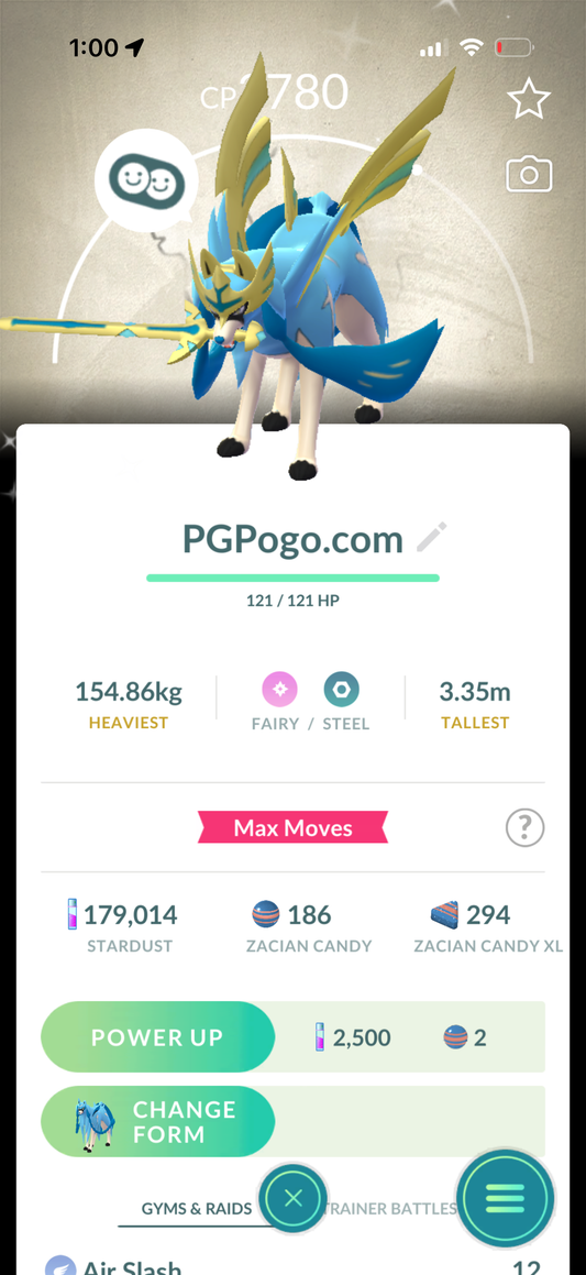 AllTheGlory account (51 Shiny/Legendary)
