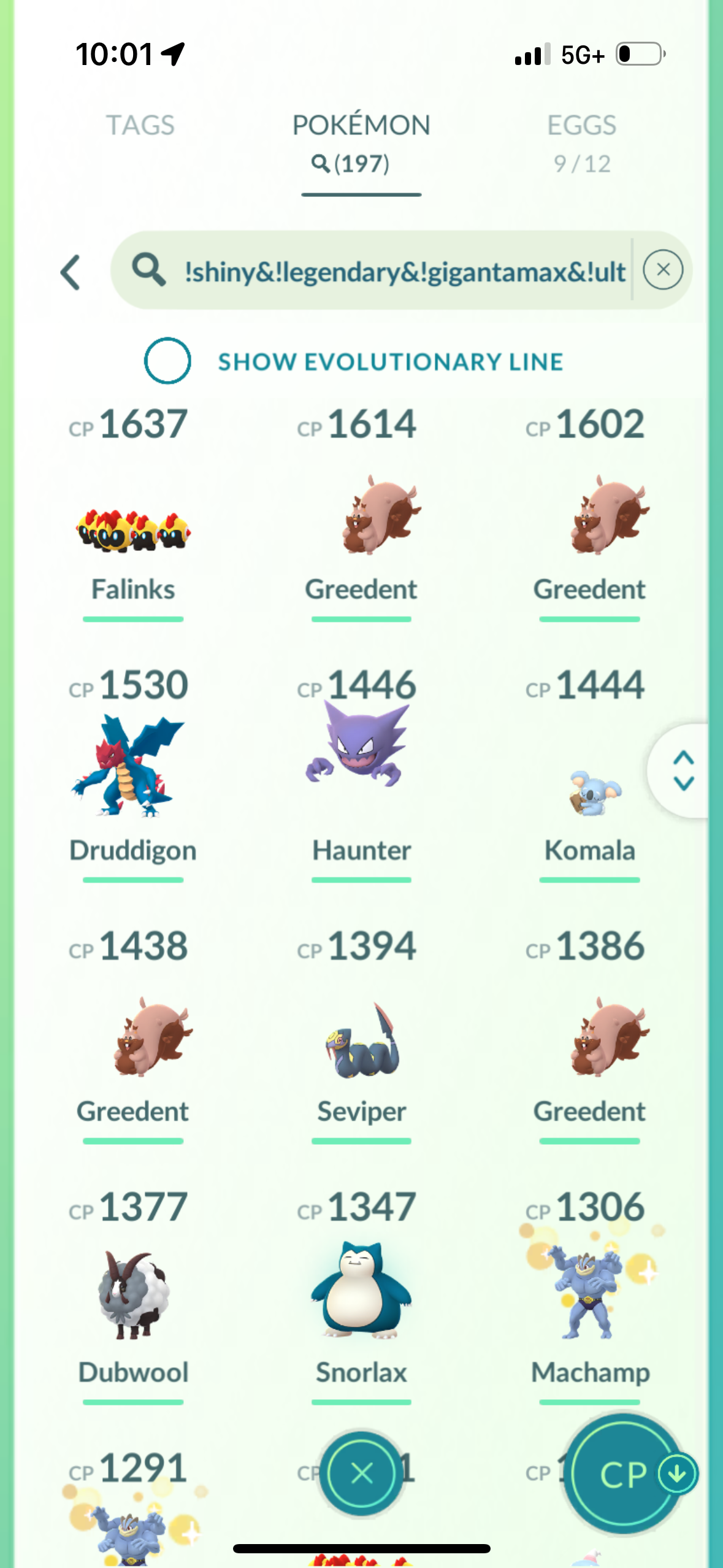 RelicanthGTP account (66 shiny/legendary)