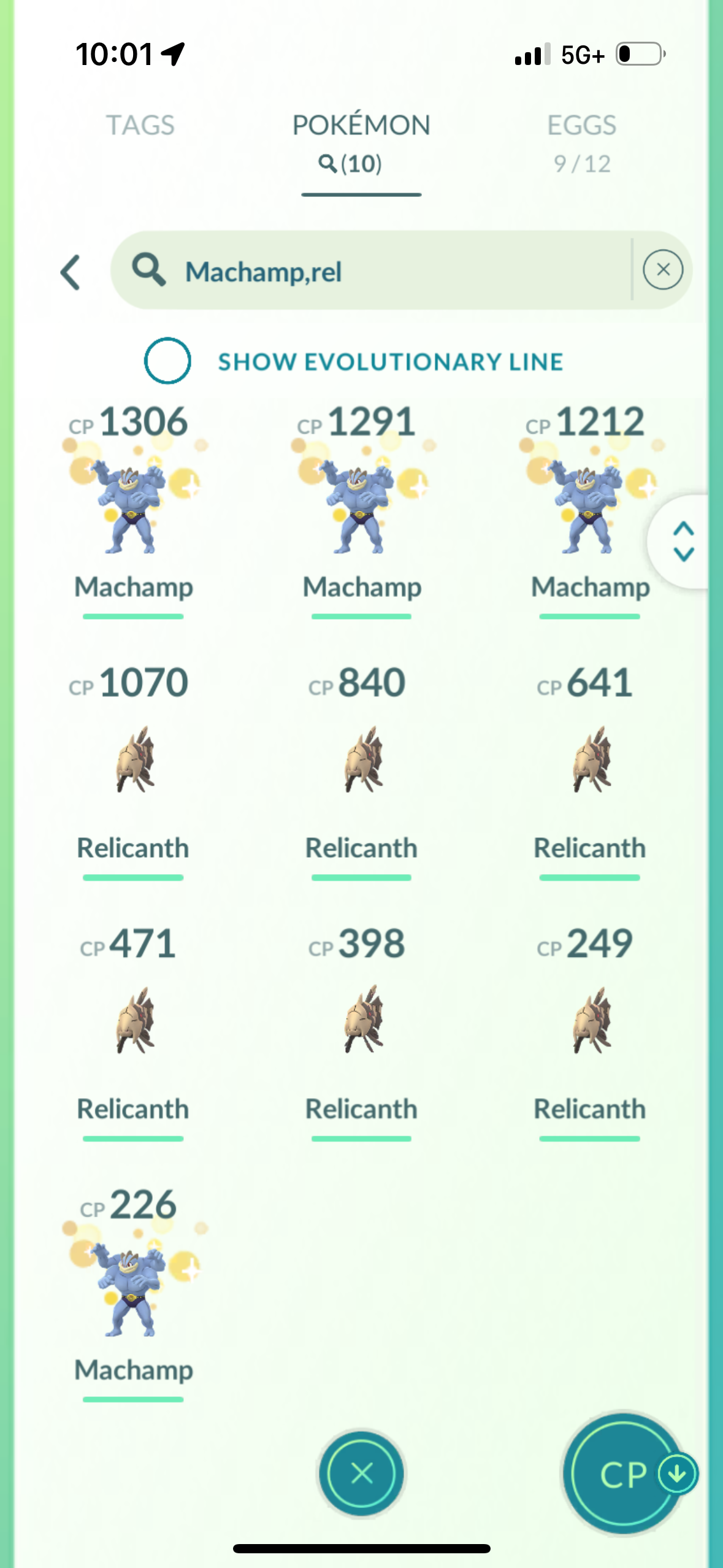 RelicanthGTP account (66 shiny/legendary)