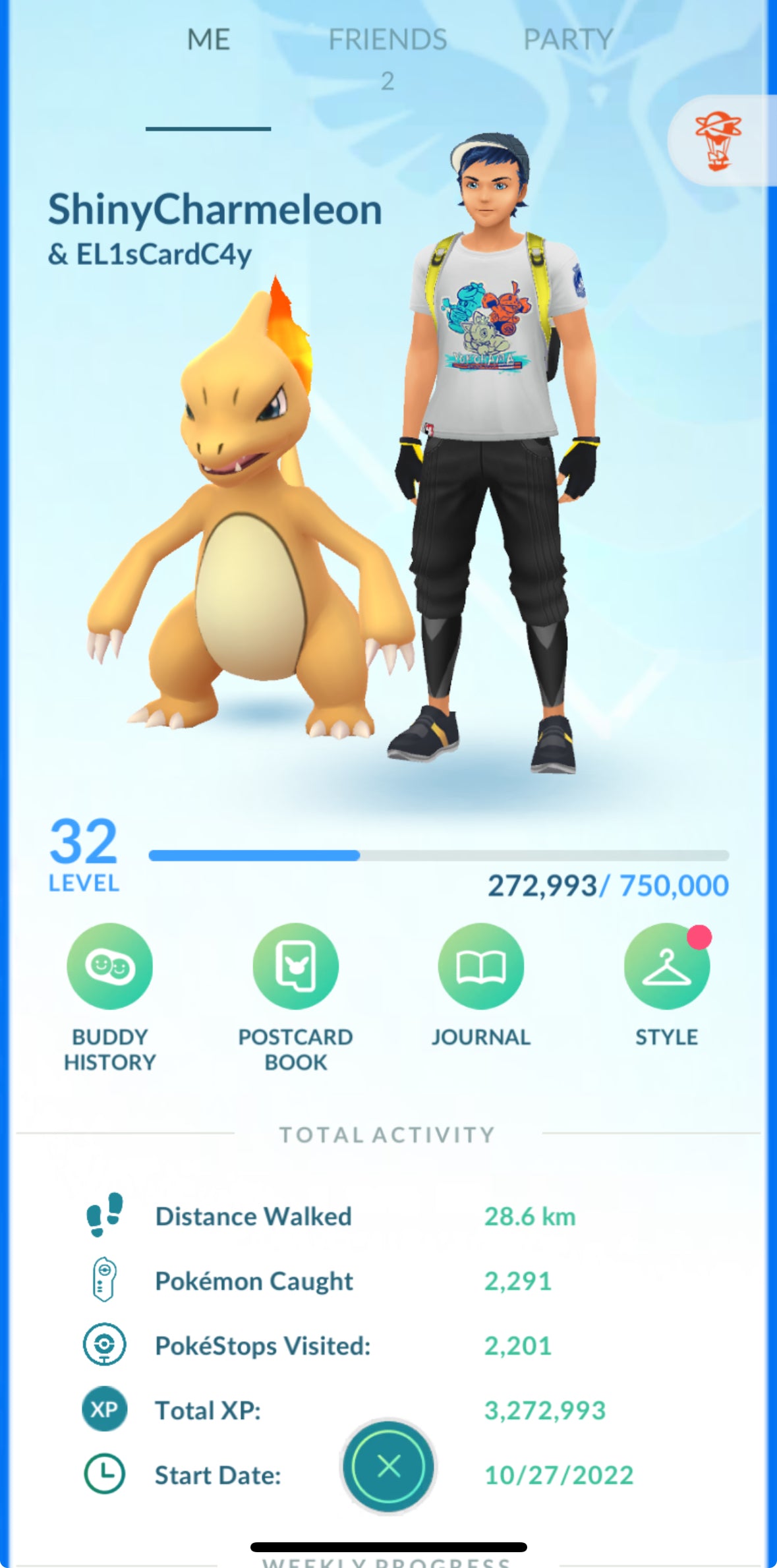 ShinyCharmeleon account