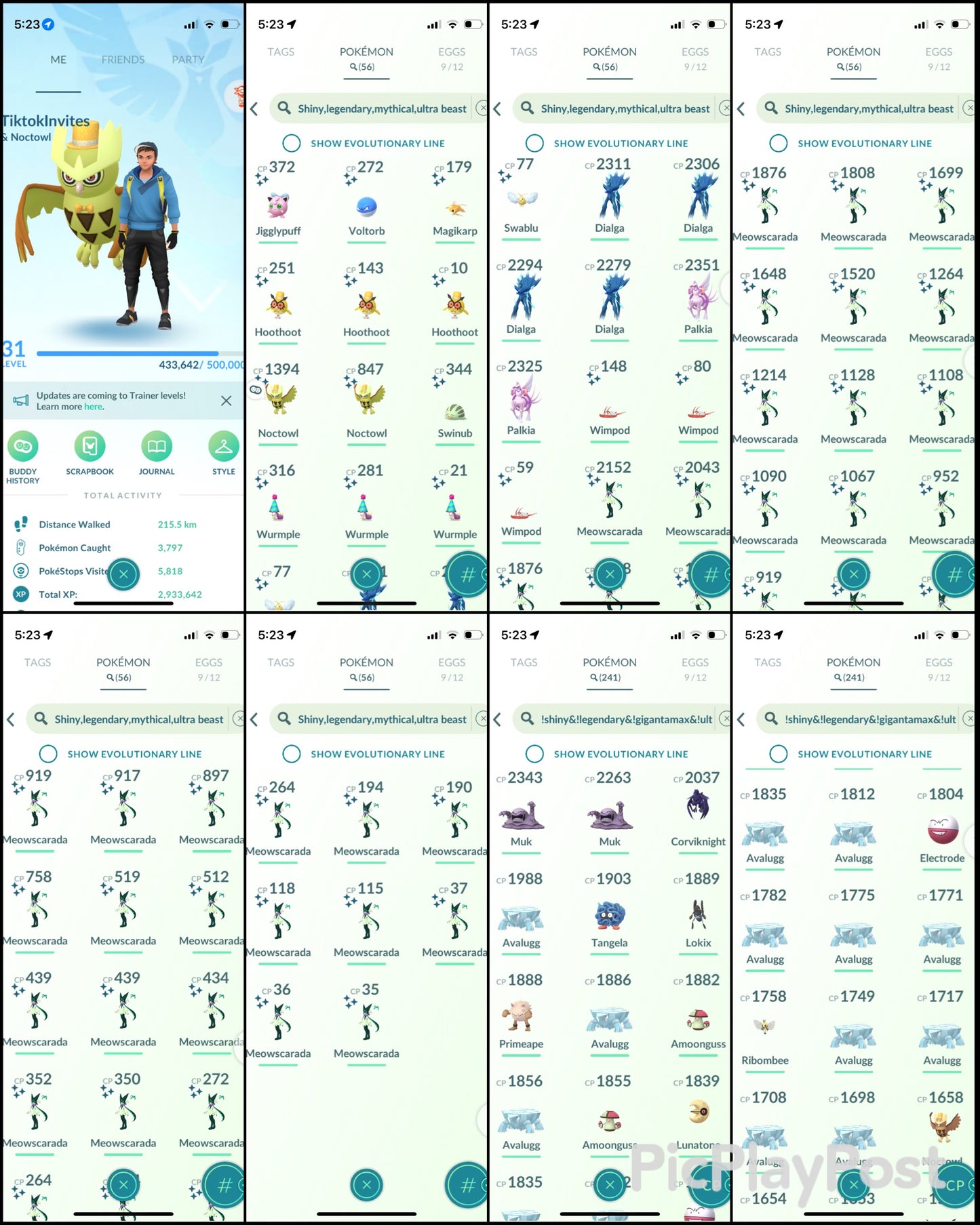 TiktokInvites account (56 Shiny/Legendary)
