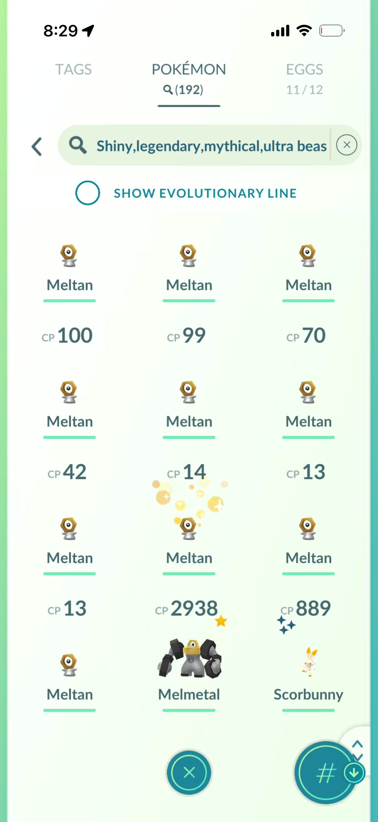 Noriko 2016 account (190 Shiny/Legendary)