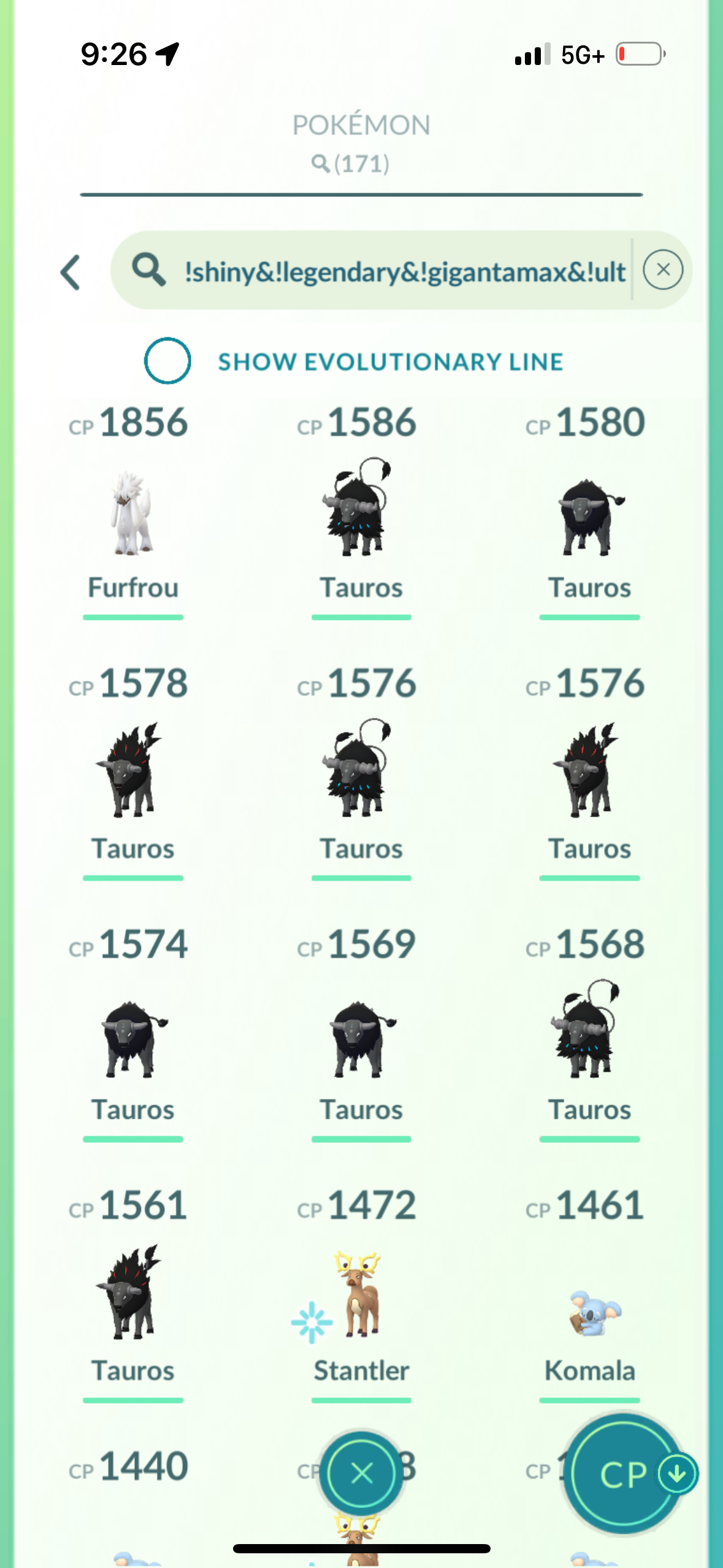 1Mastery account (7 shiny)