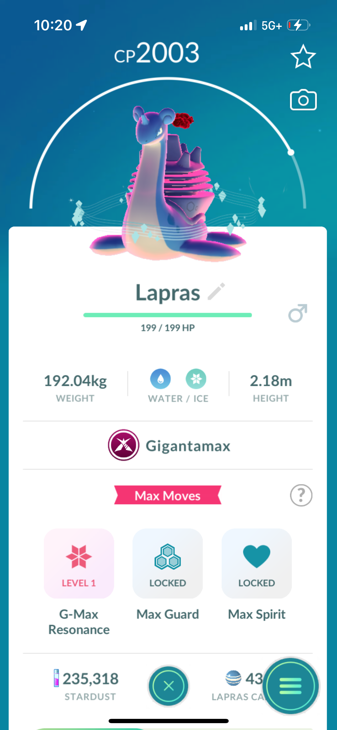 WhiteGmaxGengar account (11 Gigantamax/8 shiny & legendary