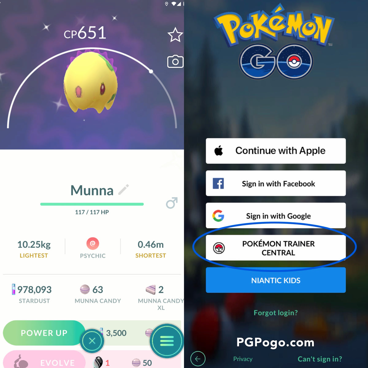 Shiny Munna account
