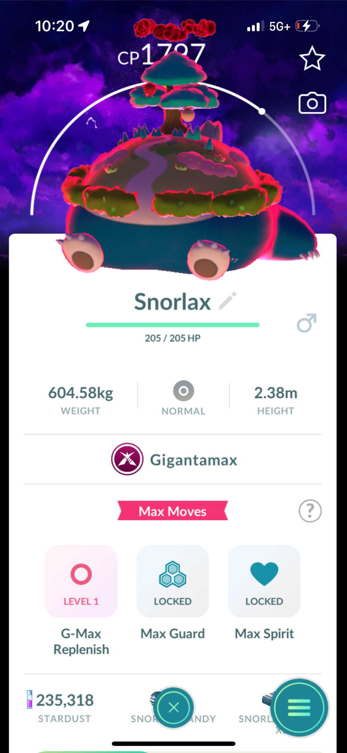 WhiteGmaxGengar account (11 Gigantamax/8 shiny & legendary