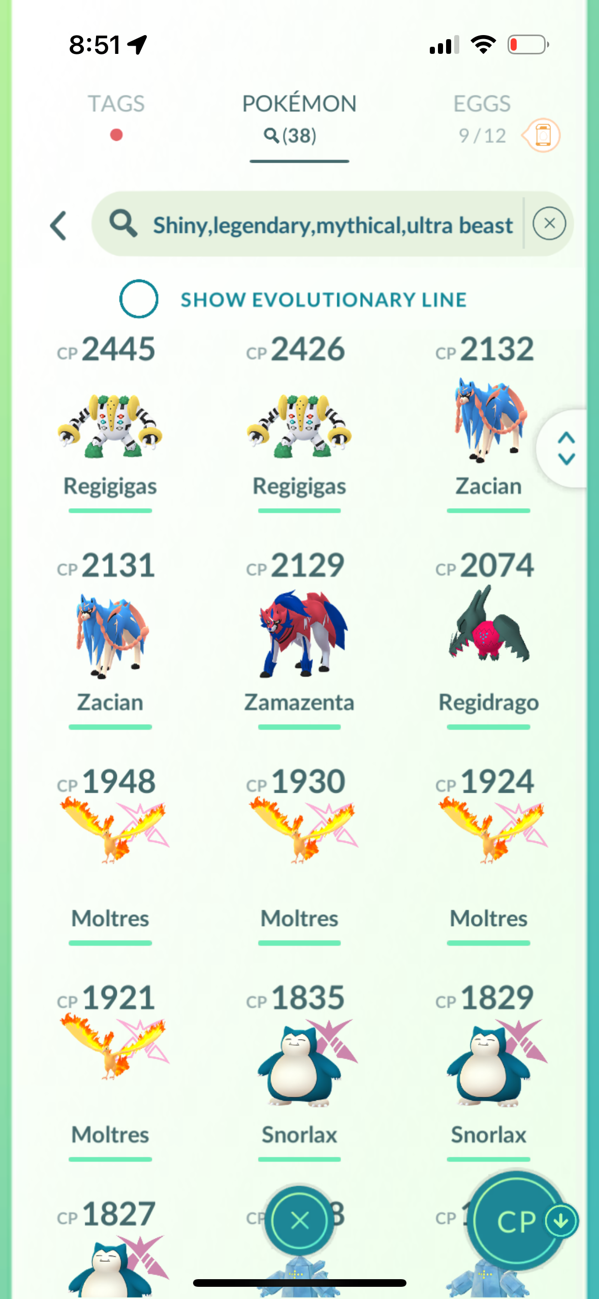 FacebookKiller account (38 Gigantamax/Shiny/Legendary)
