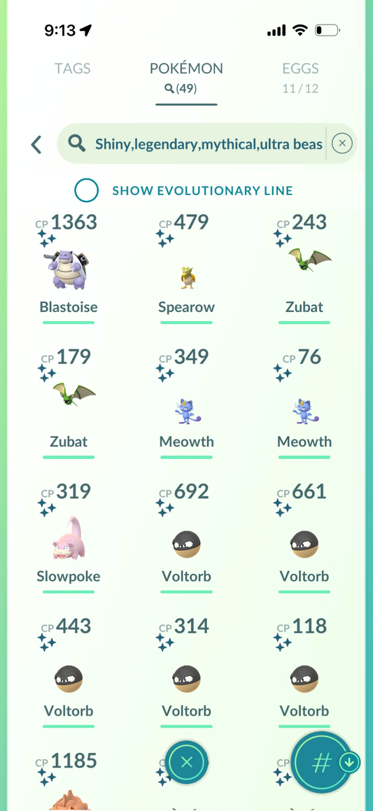 iTradeRayquaza account (49 Shiny/Legendary)