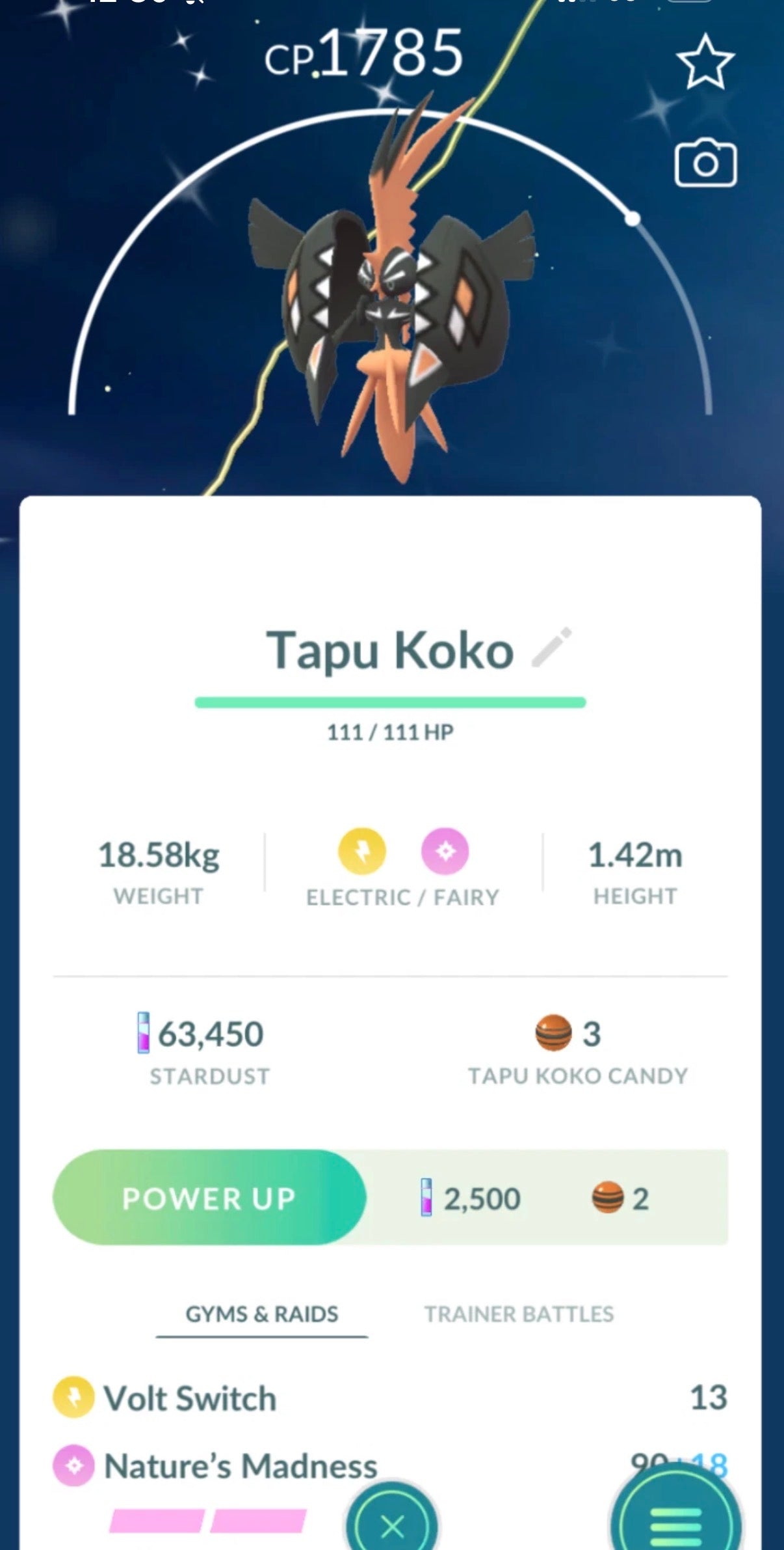 Shiny Tapu Koko trade or account