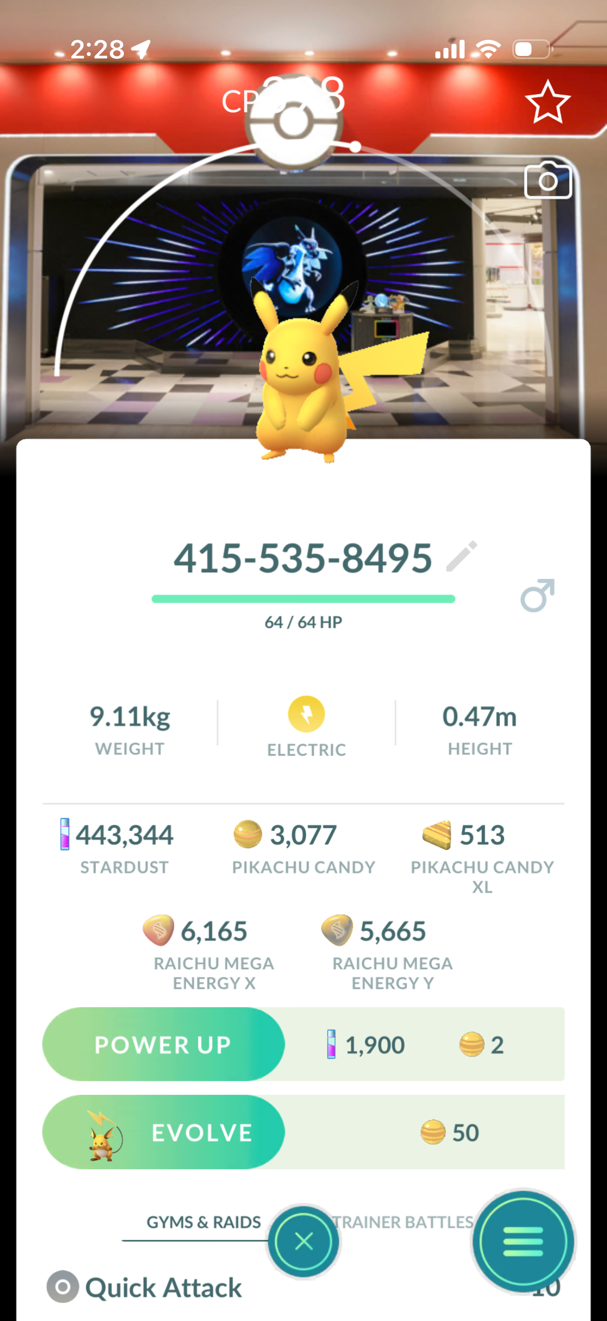 18 different Background Pikachu’s caught on your account