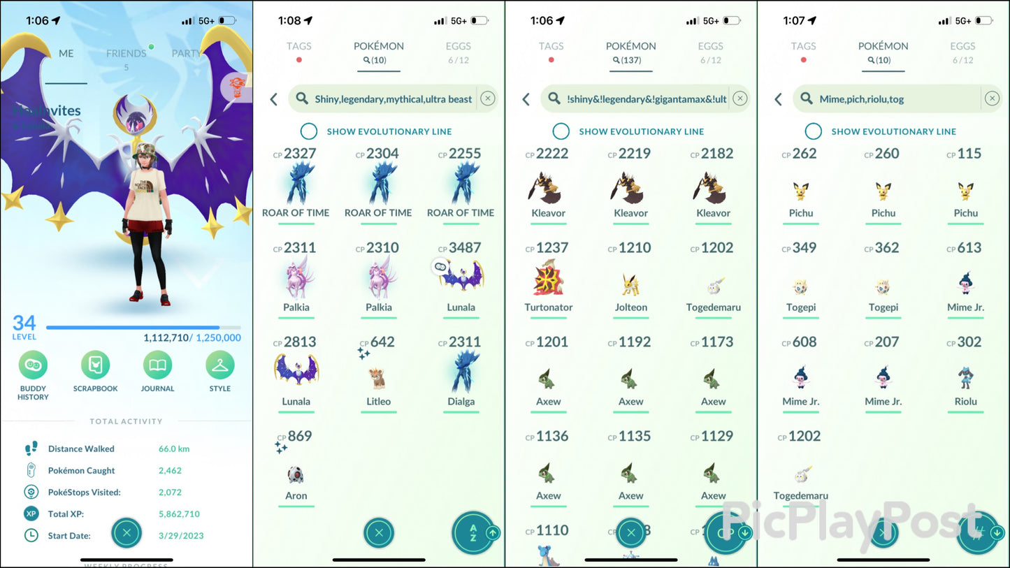 HoaInvites account (10 shiny/legendary 660k stardust)