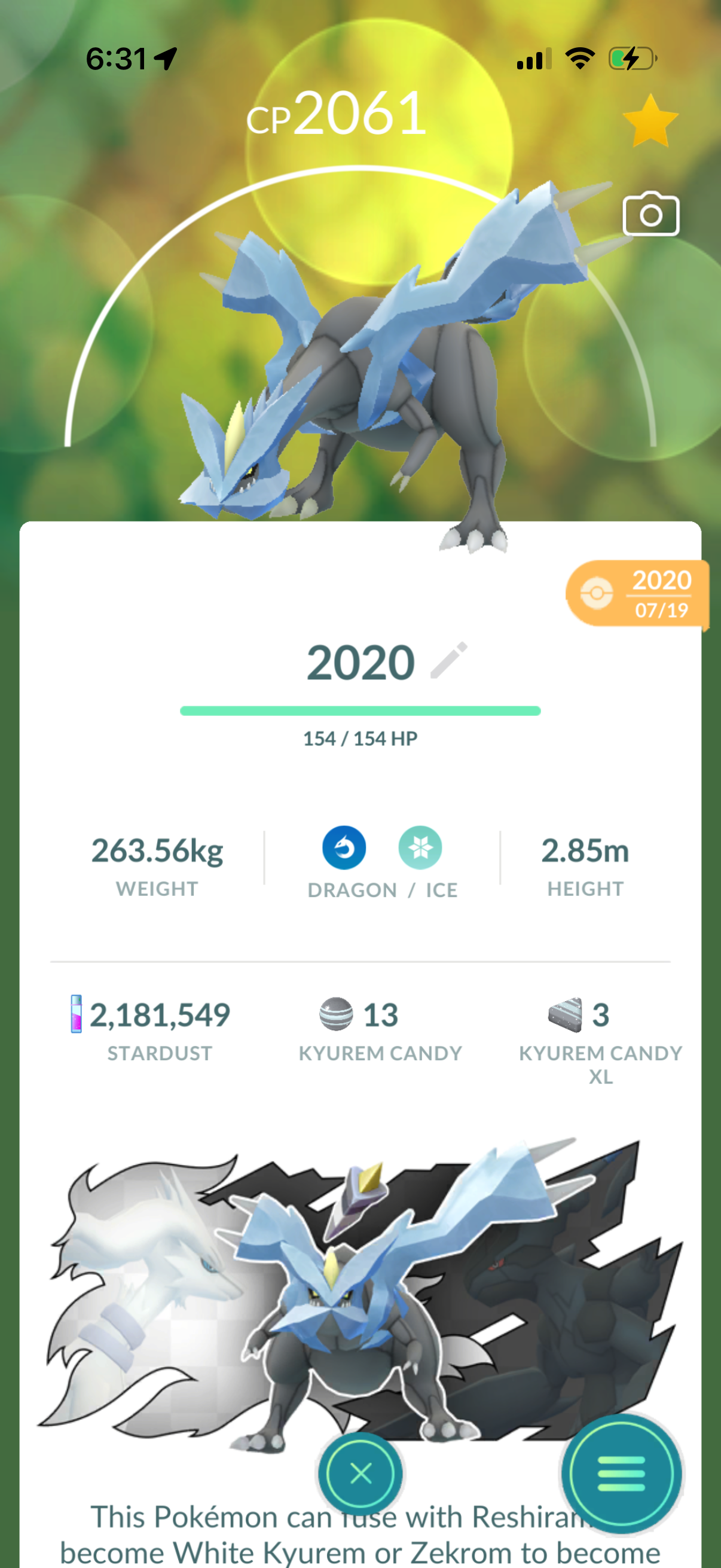 Kuma 2016 account (368 Shiny/Legendary)