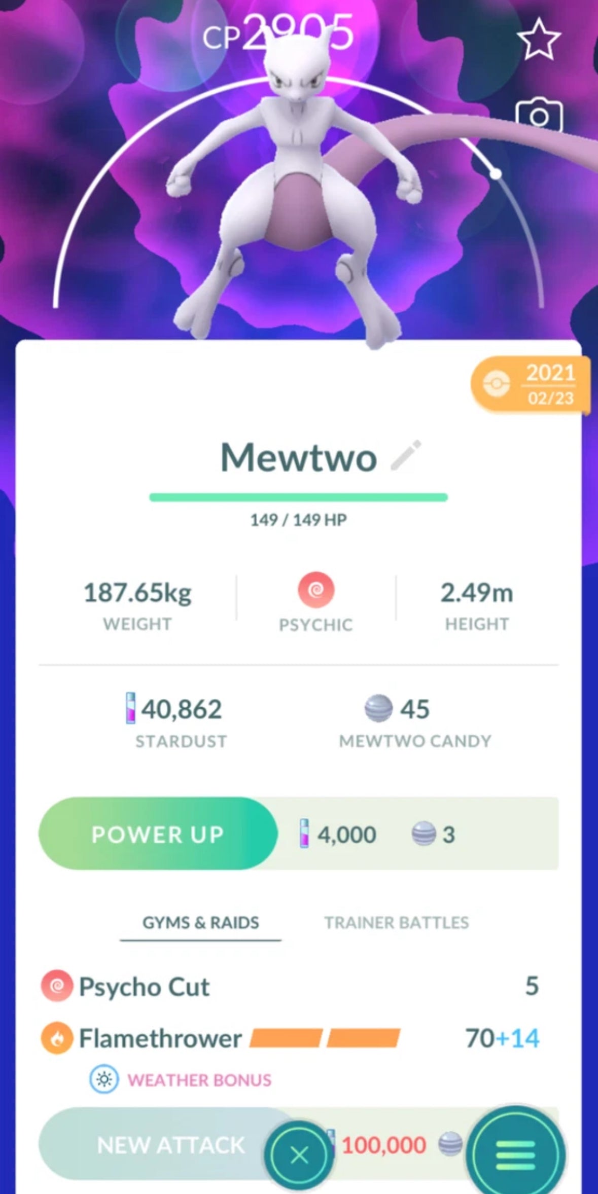 Mewtwo trade