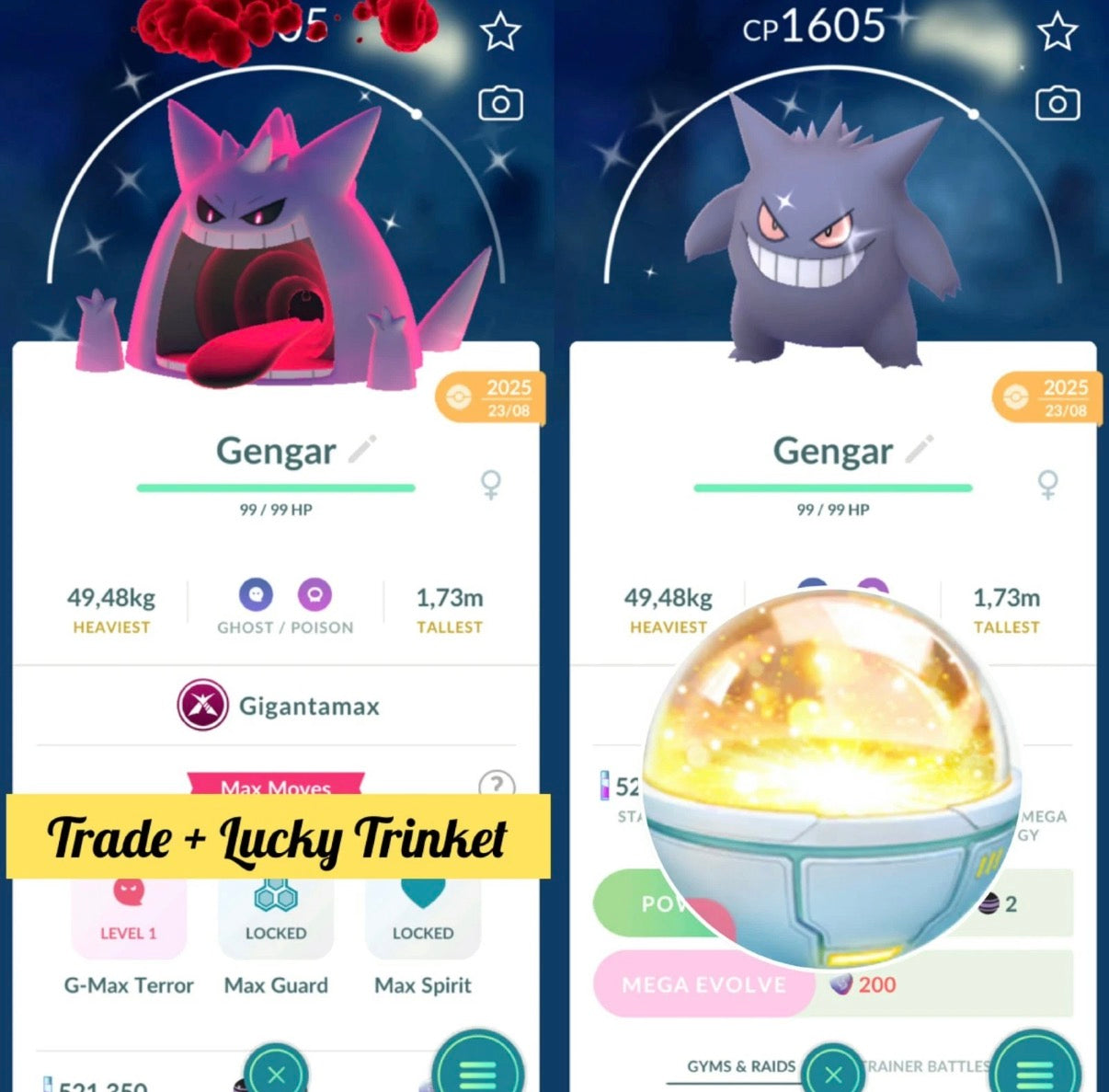 Shiny Gigantamax Gengar trade or account