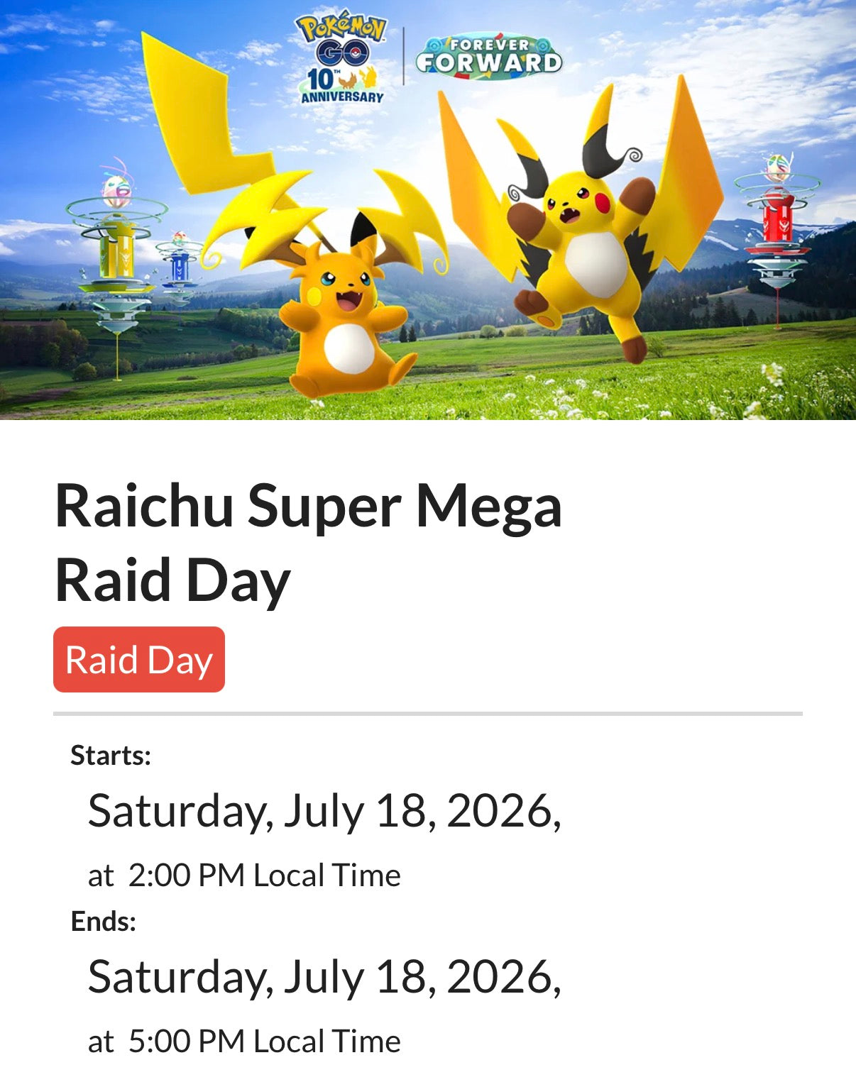 Mega Raichu raid service