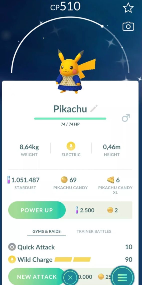 Shiny Kurta Pikachu