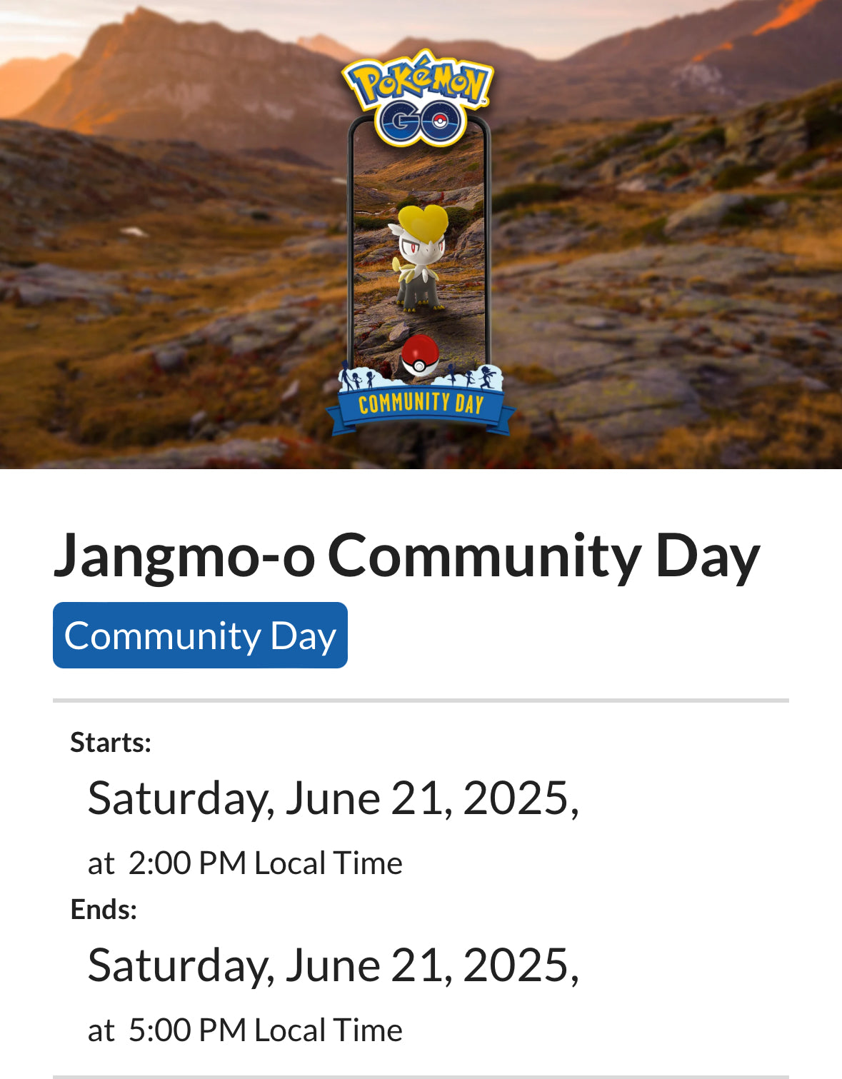 Community Day trades (See options)