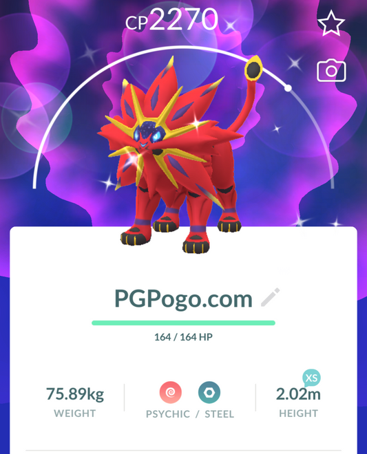Shiny Solgaleo account or trade