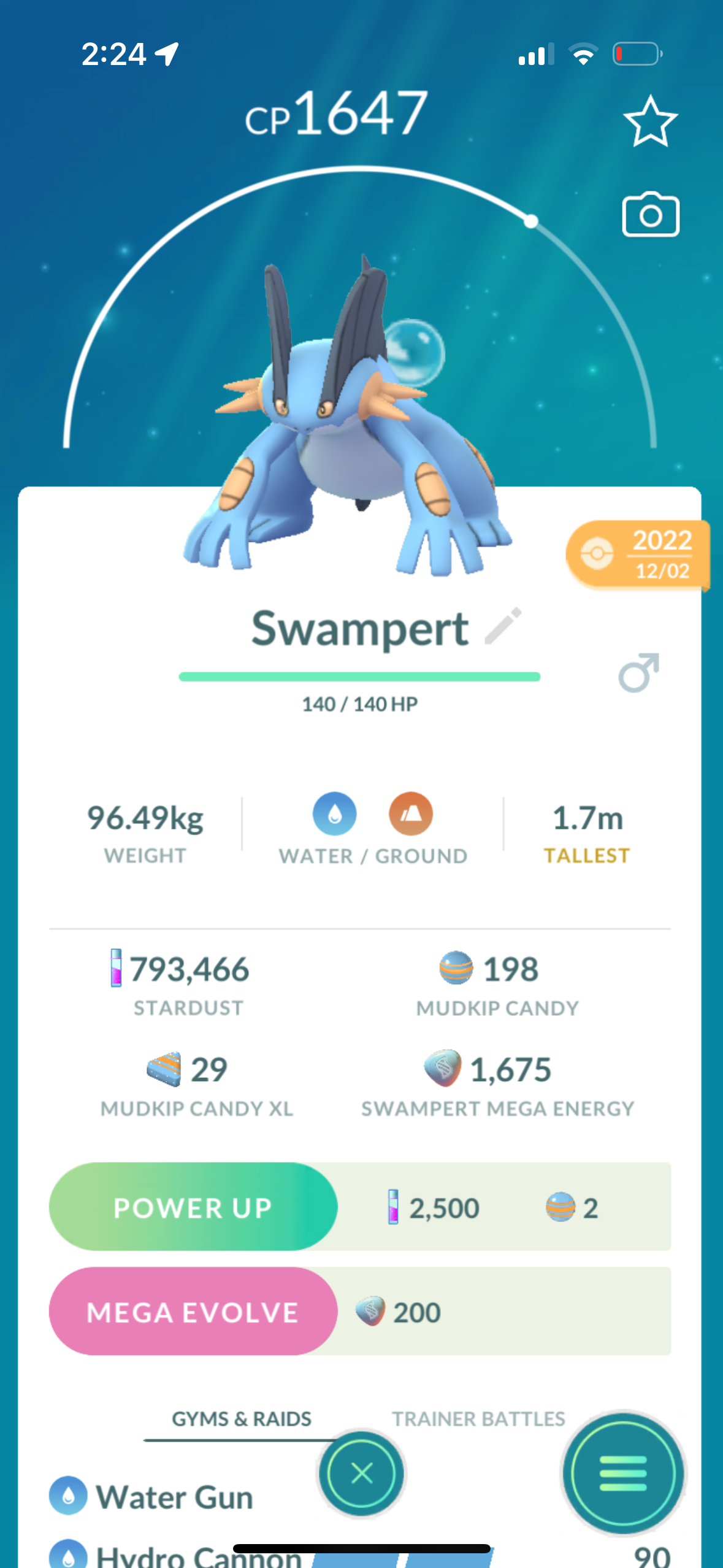 5 Swampert Hydro Cannon trades