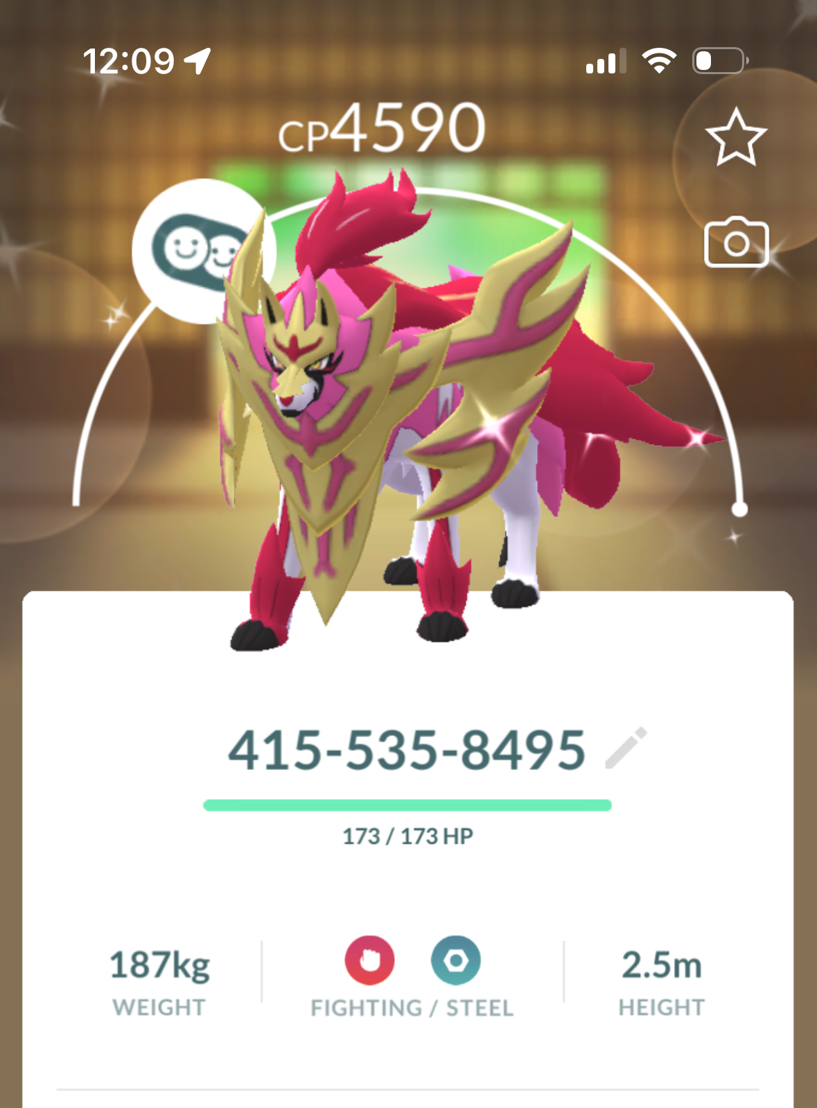 Shiny Crowned Zamazenta Level 50 account