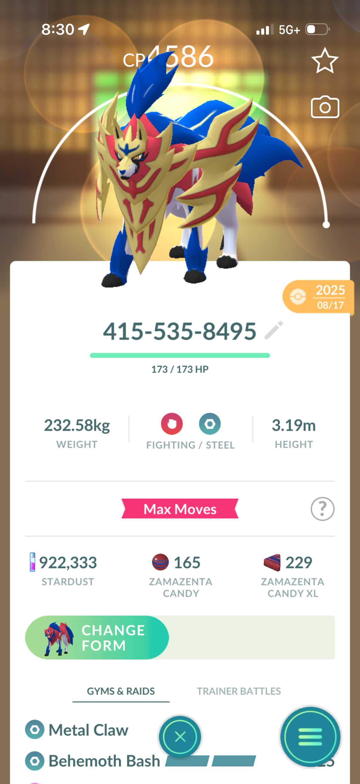 Shiny Crowned Zamazenta trade