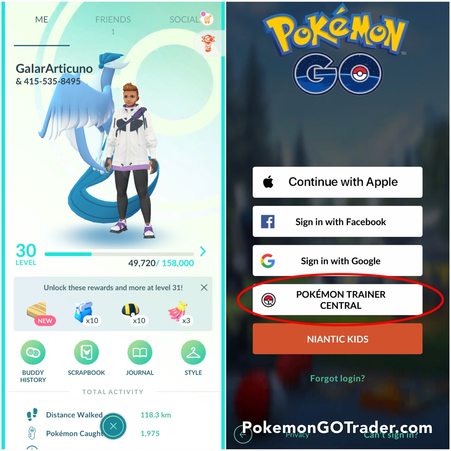Shiny Galarian Articuno trade or account