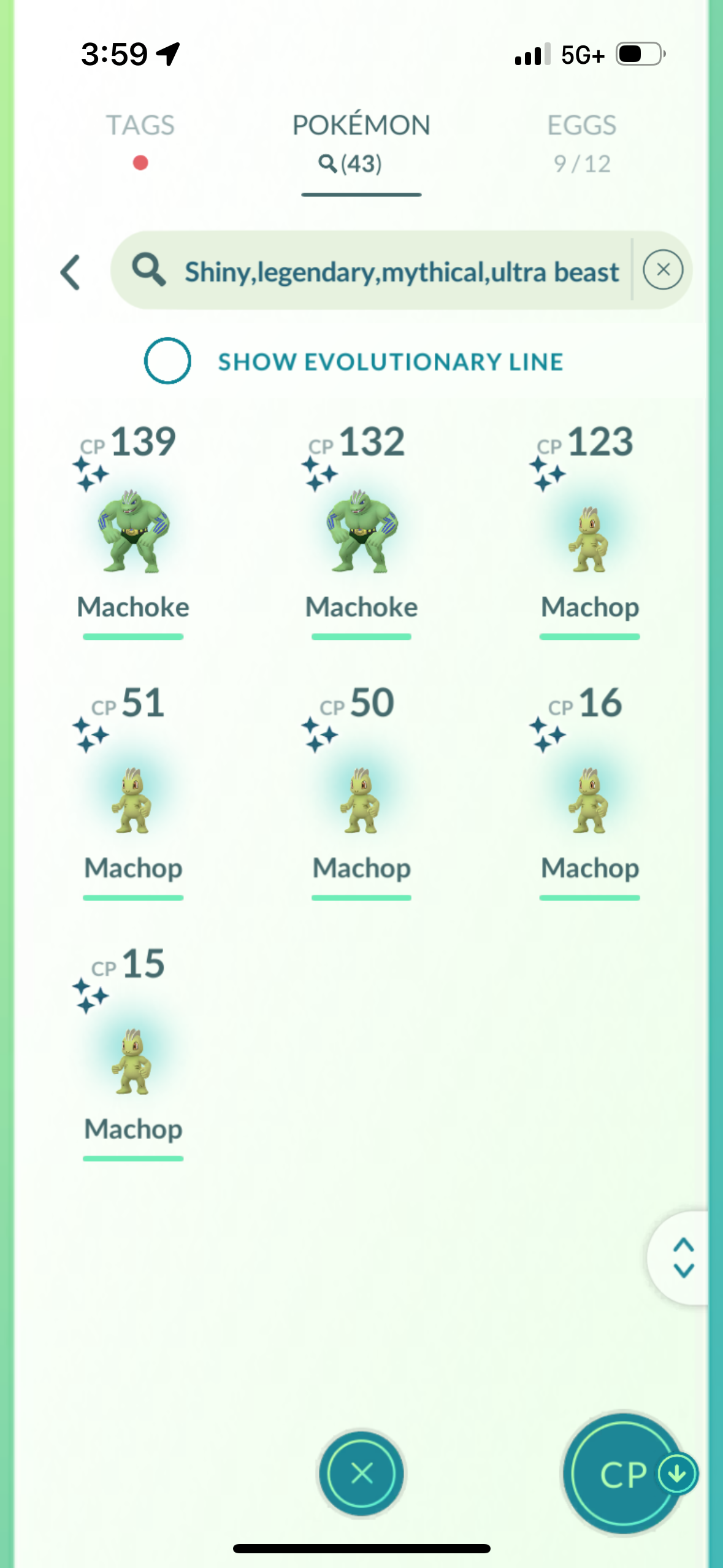 MachopShinyPack account (43 shiny/530k stardust)